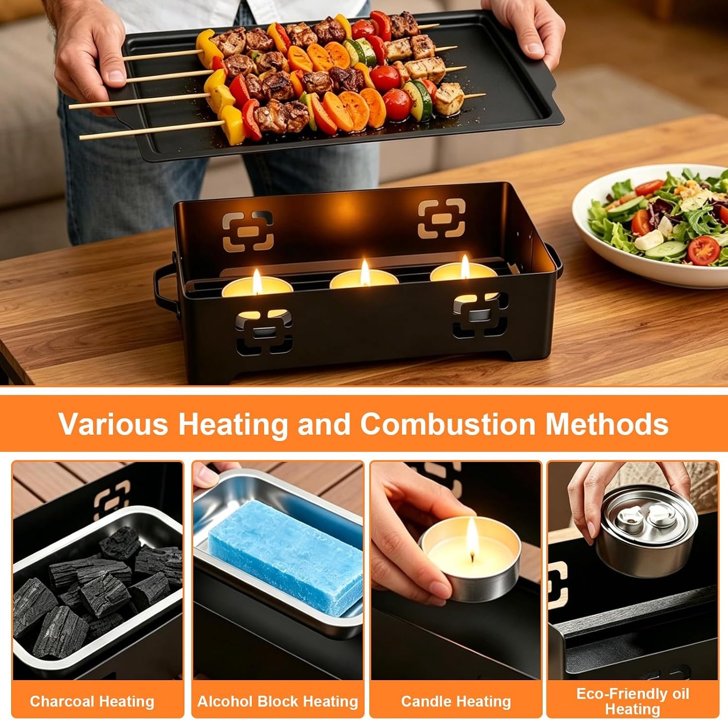 Grill Warmhalteplatte für BBQ und Outdoor Cooking