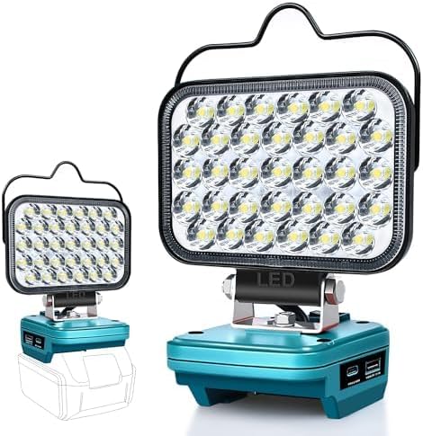 Kabellose LED Arbeitsleuchte, Blau