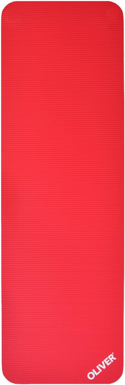 Gymnastik- und Yogamatte, 180 x 60 x 1 cm / Rot