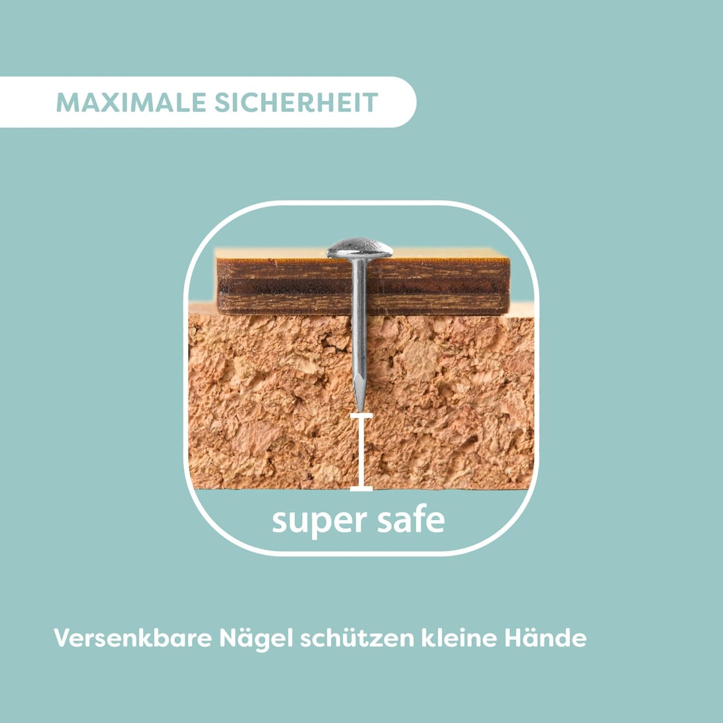 Hammer-Nagelspiel Geo Formen