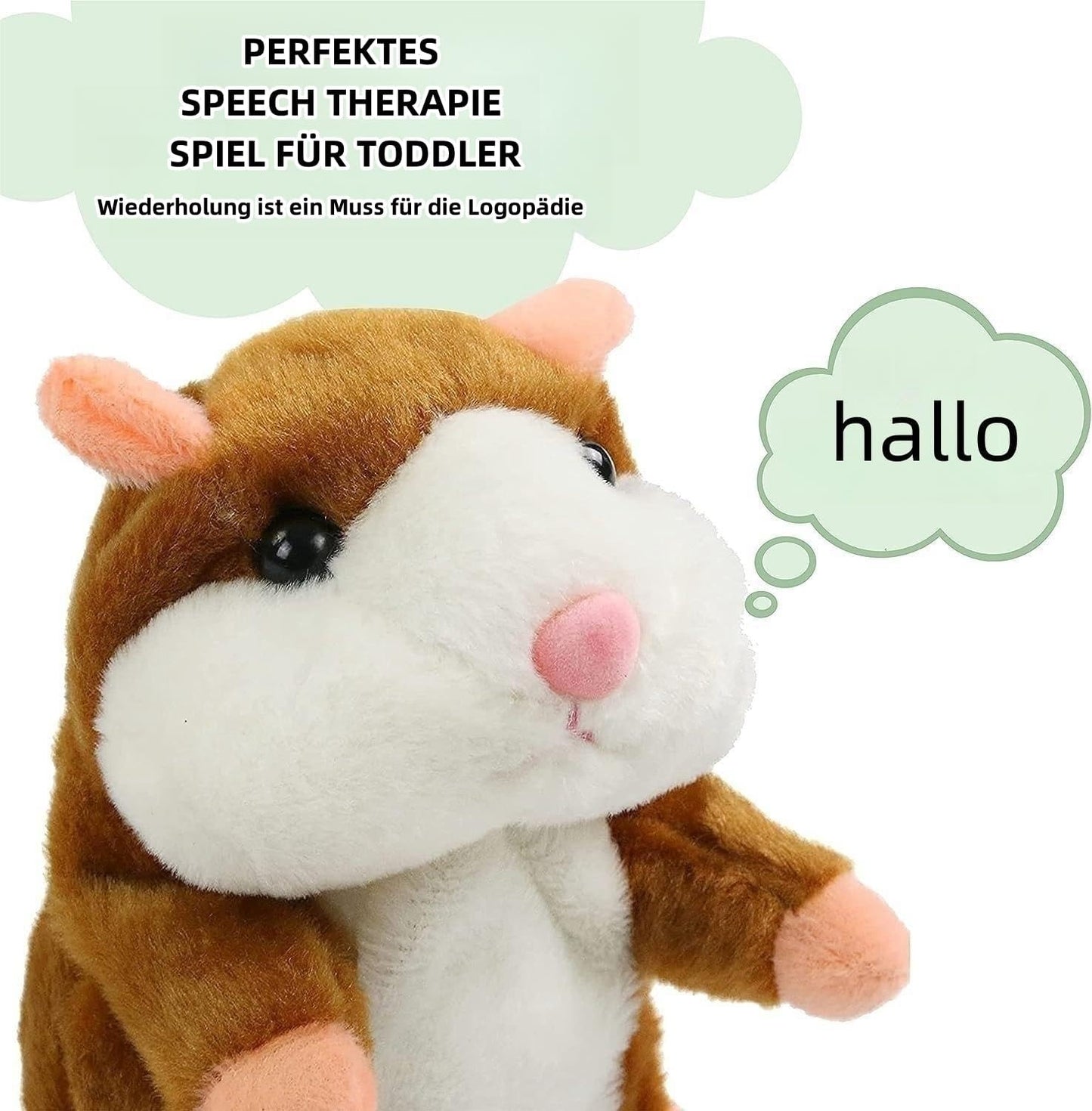 Sprechendes Hamster Stofftier für Kinder