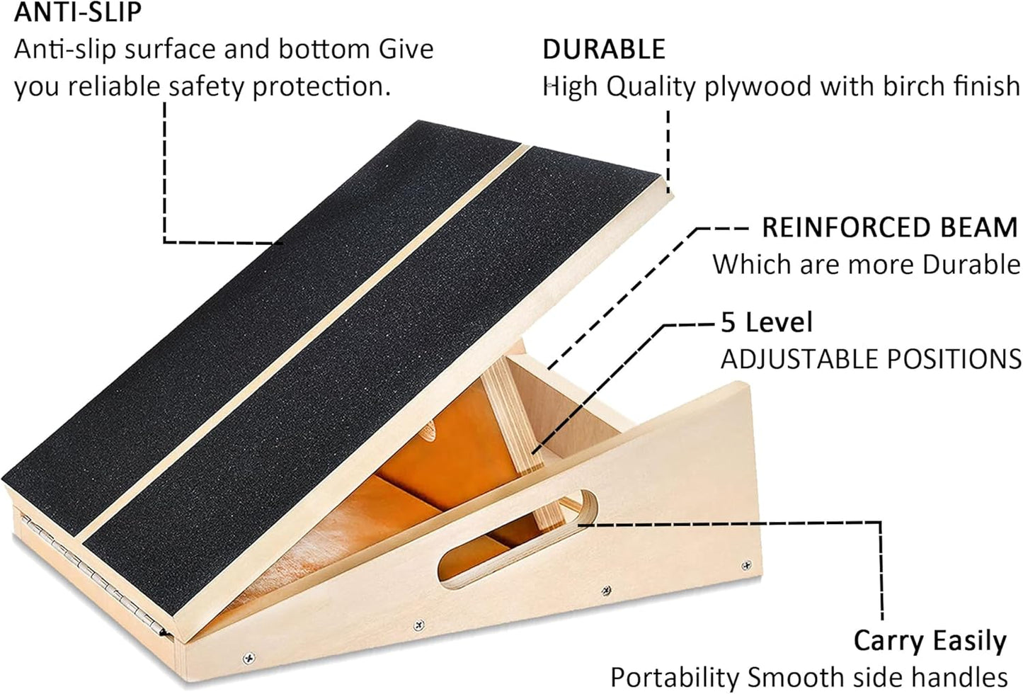 Verstellbarer Wadendehner, Slant Board