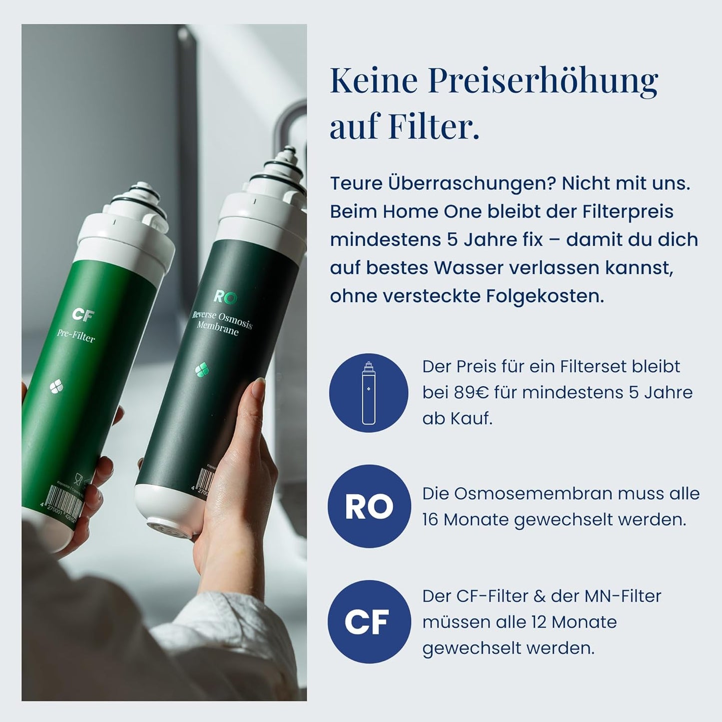 Osmose Trinkwasseranlage mit MicroShield Filtertechnologie, Schwarz