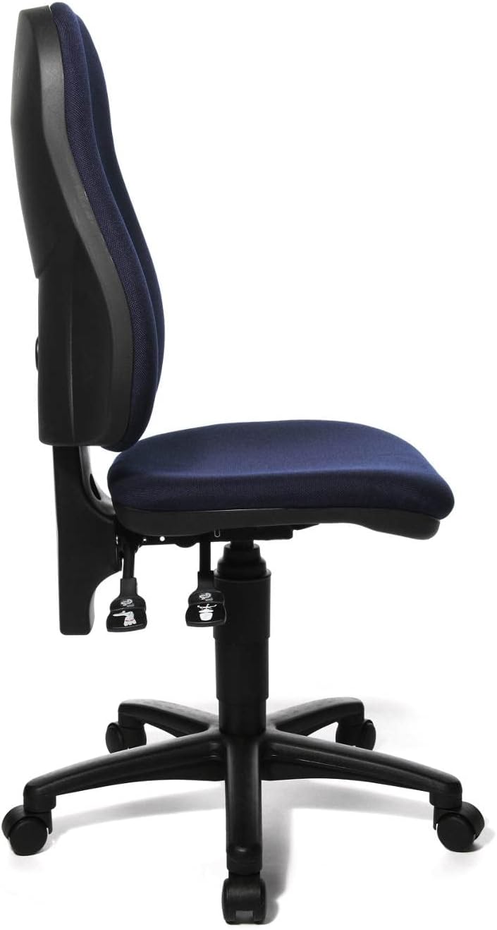 Bürodrehstuhl Point 60 ohne Armlehnen, Dunkelblau