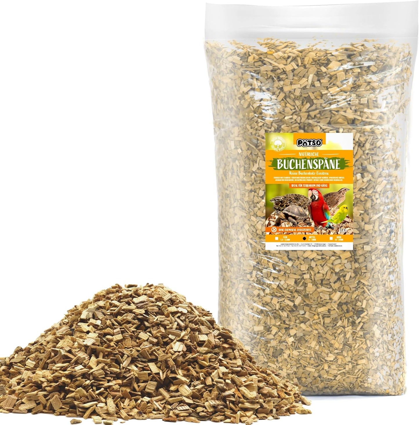 Einstreu für Terrarium, MITTEL 6,0-10,0mm