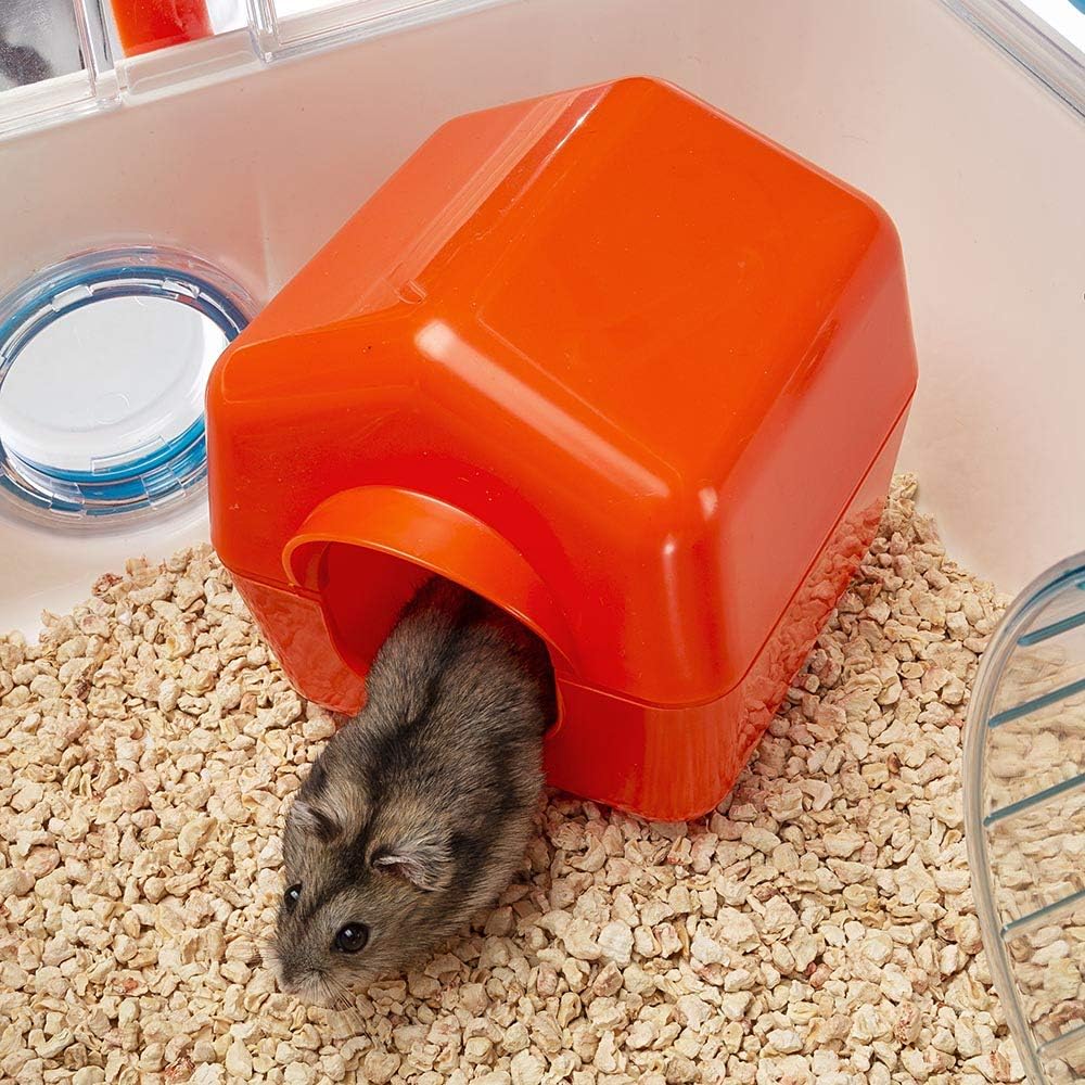Hamsterkäfig "COMBI 1", L 41 x B 23 x H 30 cm Weiss, Rot, Blau