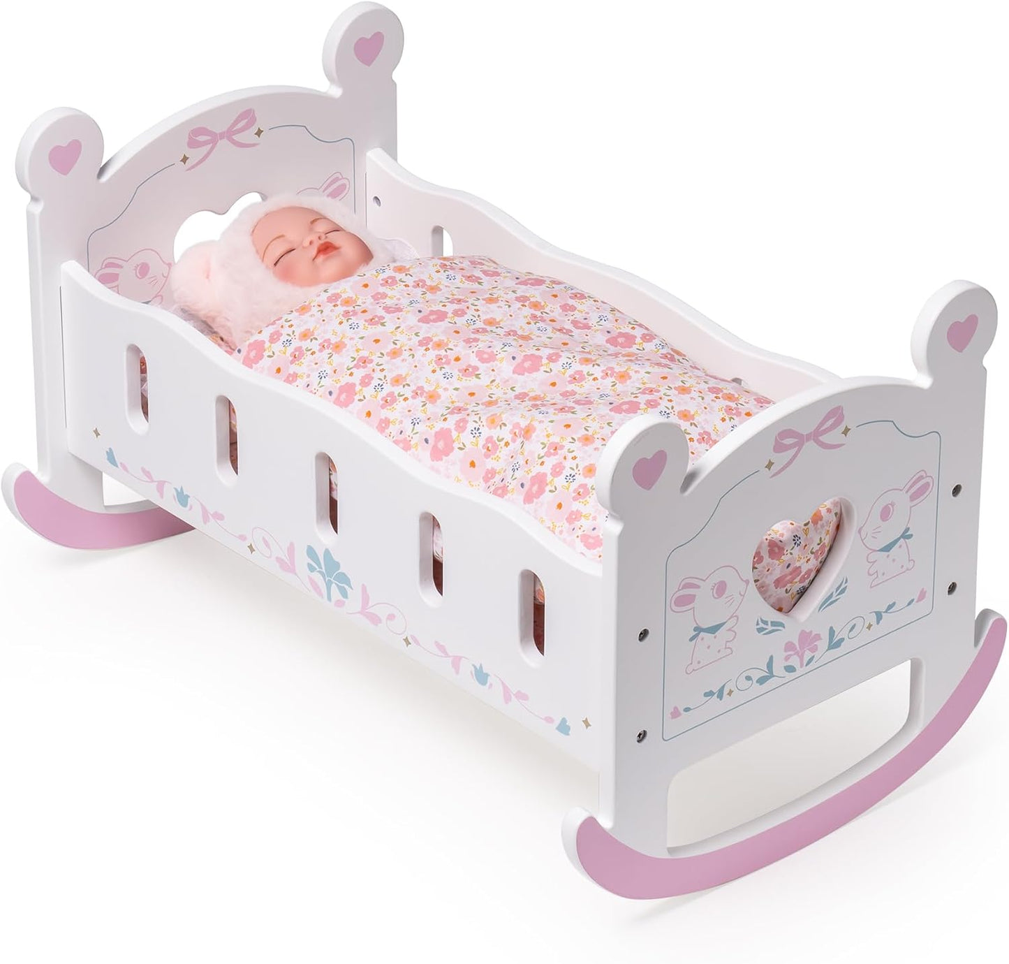 Puppenwiege, Kaninchen Puppenbett