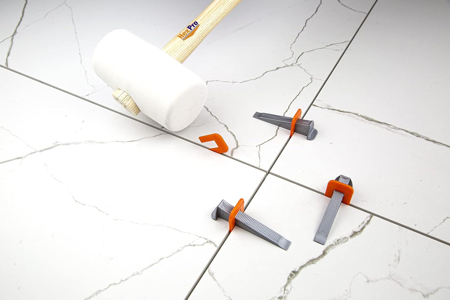 Nivelliersystem Set für Fliesen, Lasche 1mm (200 Stück) 5 Packungen