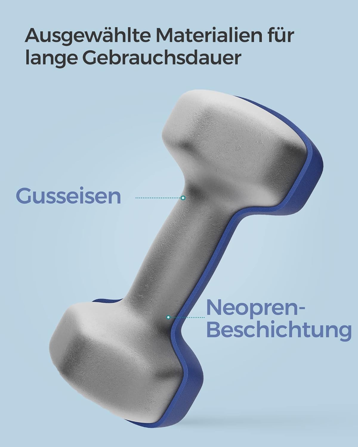 2er-Set Kurzhantel (4 kg), 2 x 4 kg, hafenblau