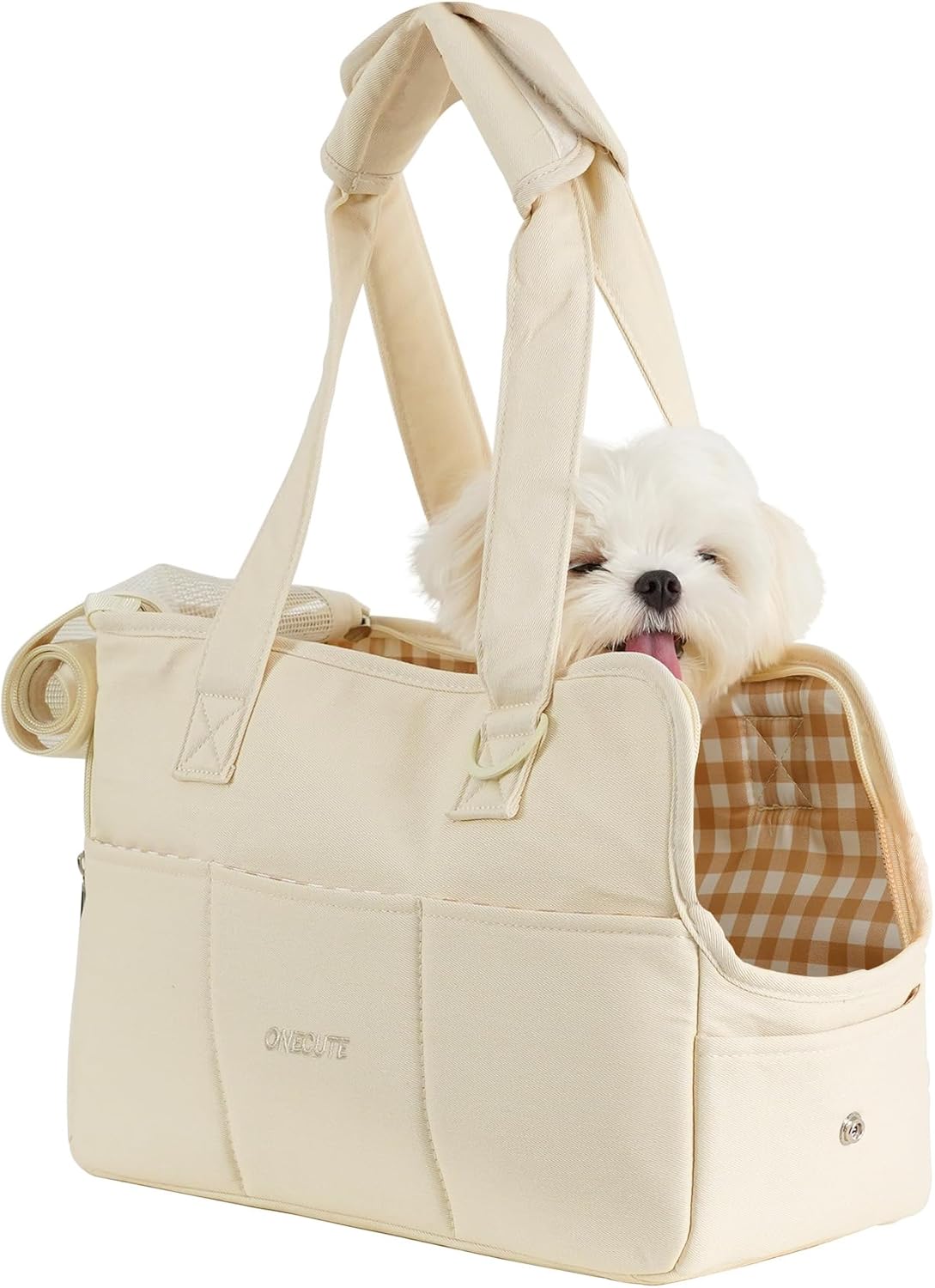 Hundetragetasche für kleine Haustiere, 34 * 16 * 25 cm Beige