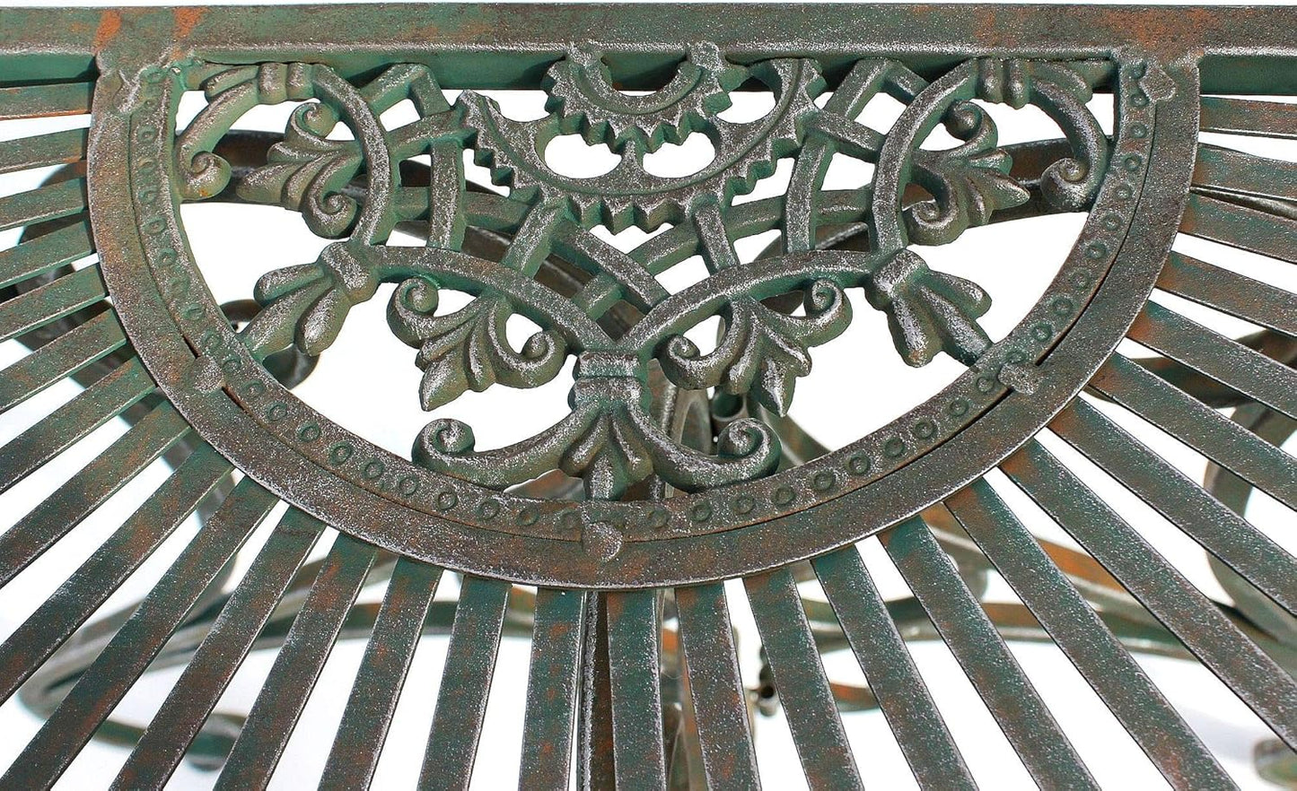 Halbrunder Wandtisch aus Metall