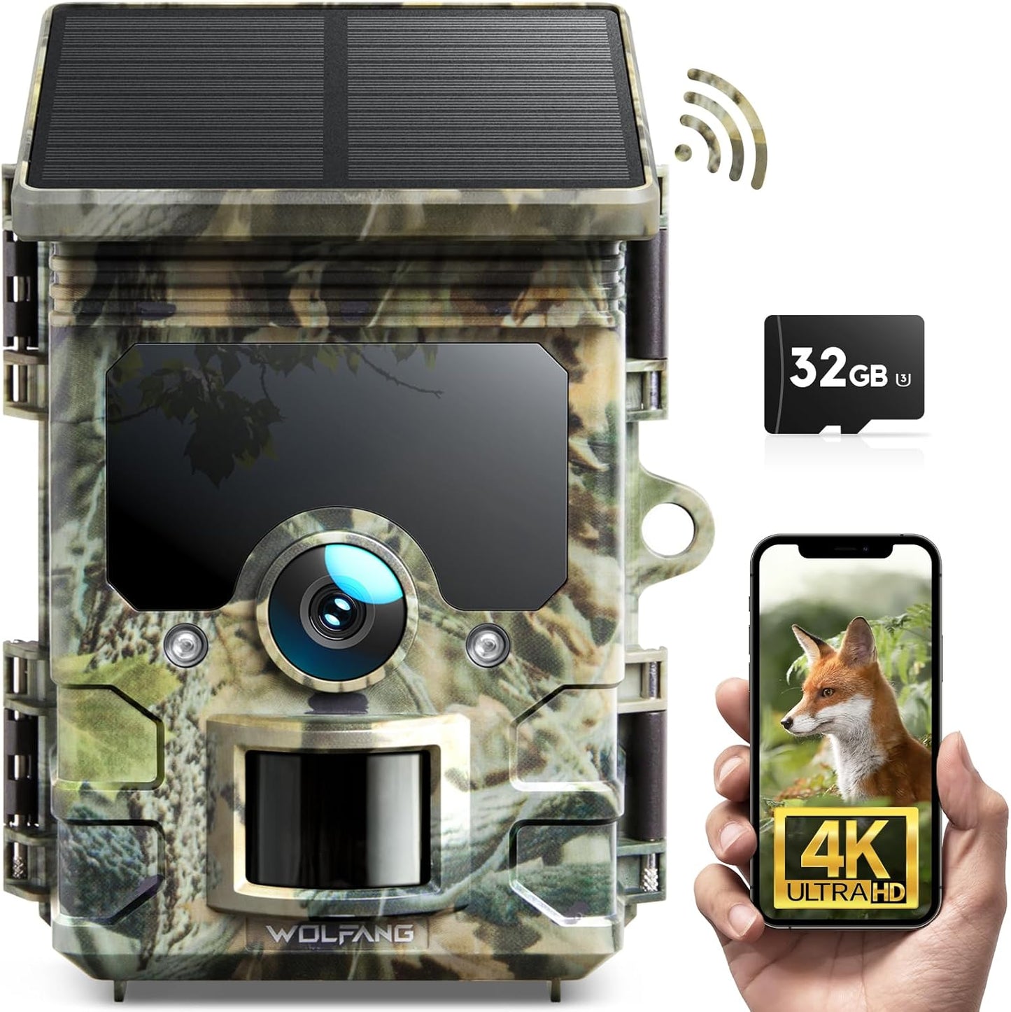 WT03 4K Wildkamera mit Nachtsicht
