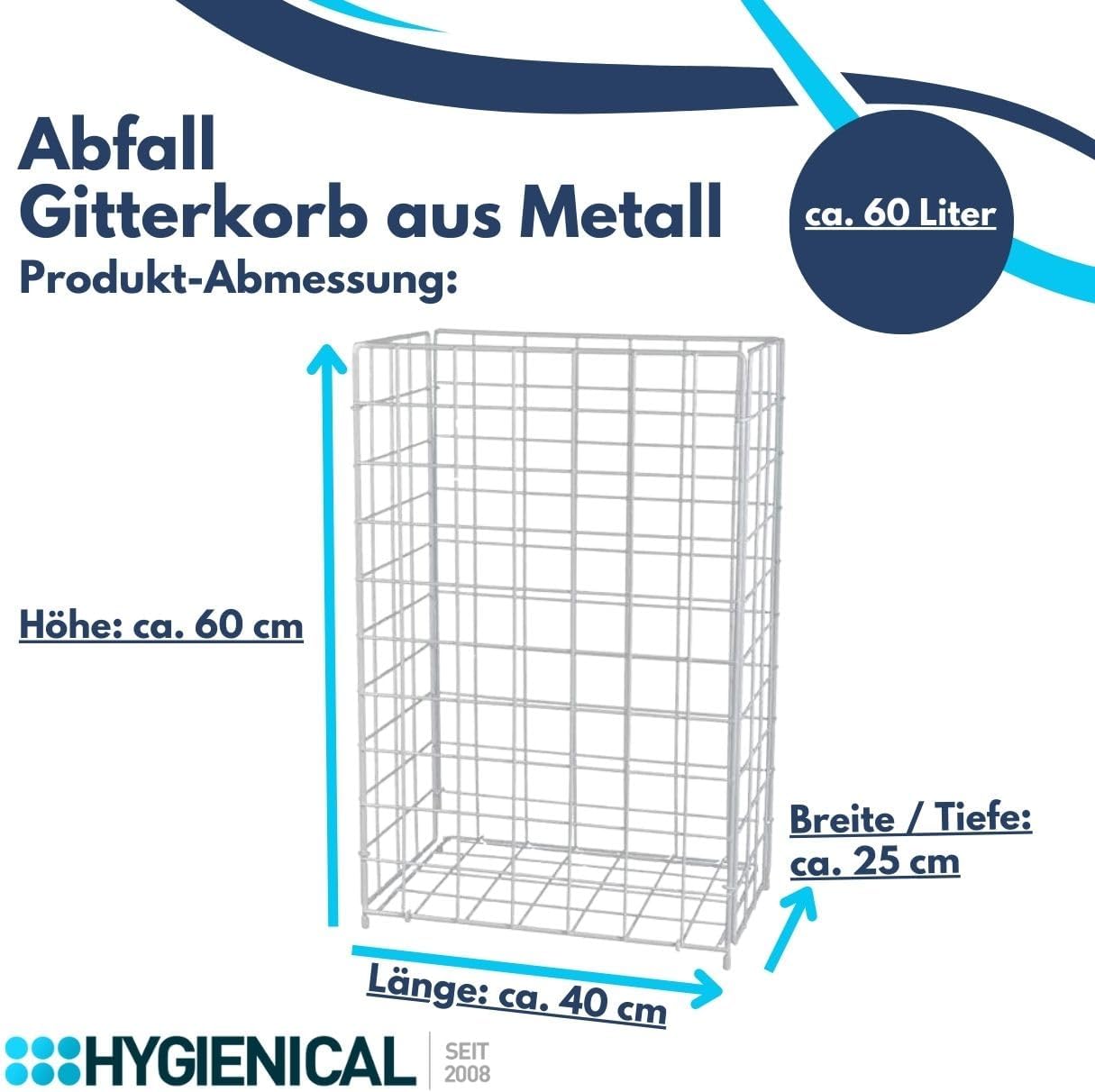Metallgitterkorb für Müllbeutel