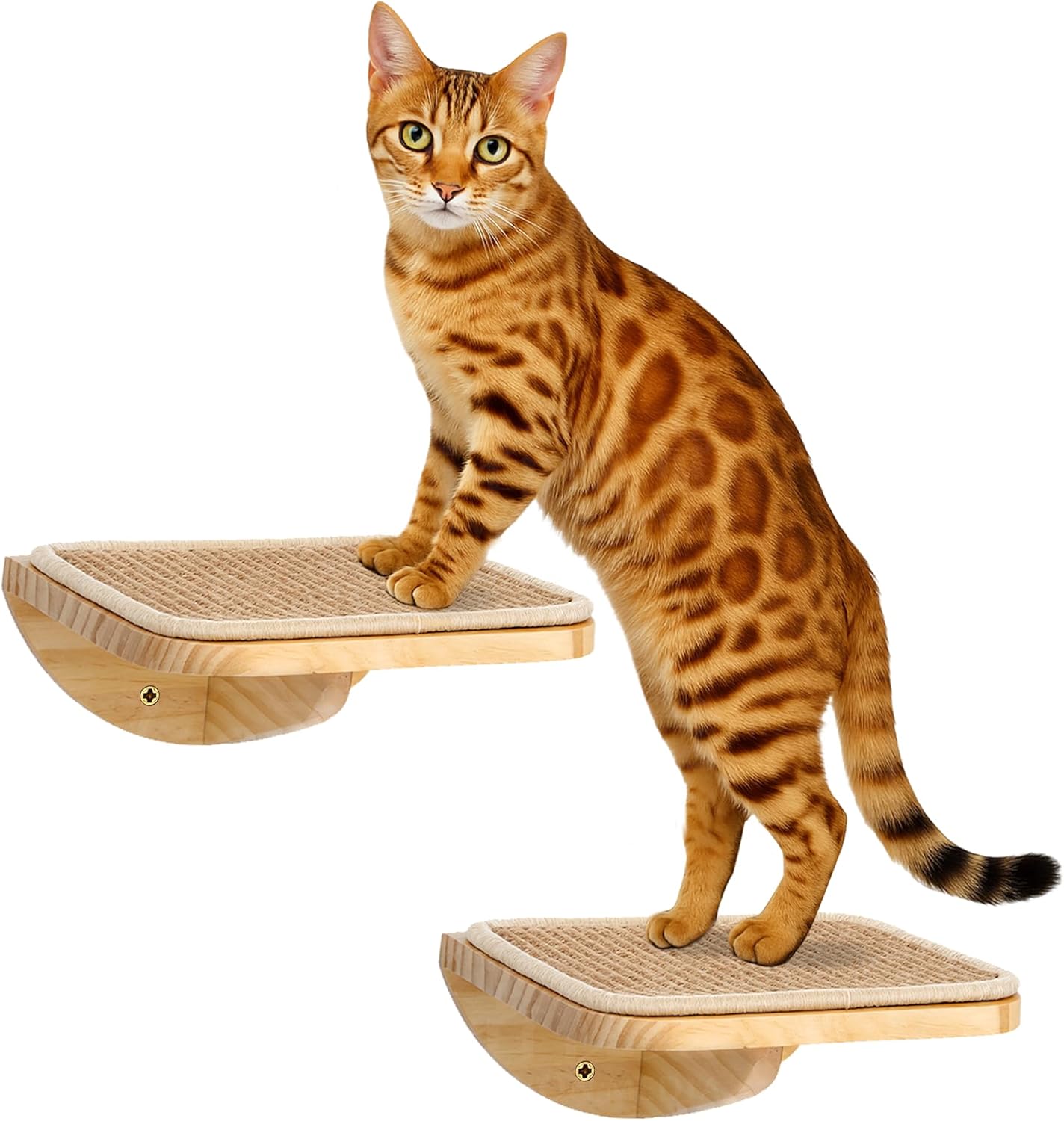 Katzen Kletterwand 2er-Set, Gelb 2PC Pedal
