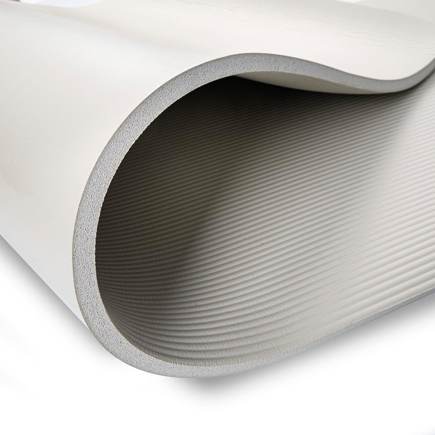 Rutschfeste Yogamatte, Grau 190x60x1.5 cm