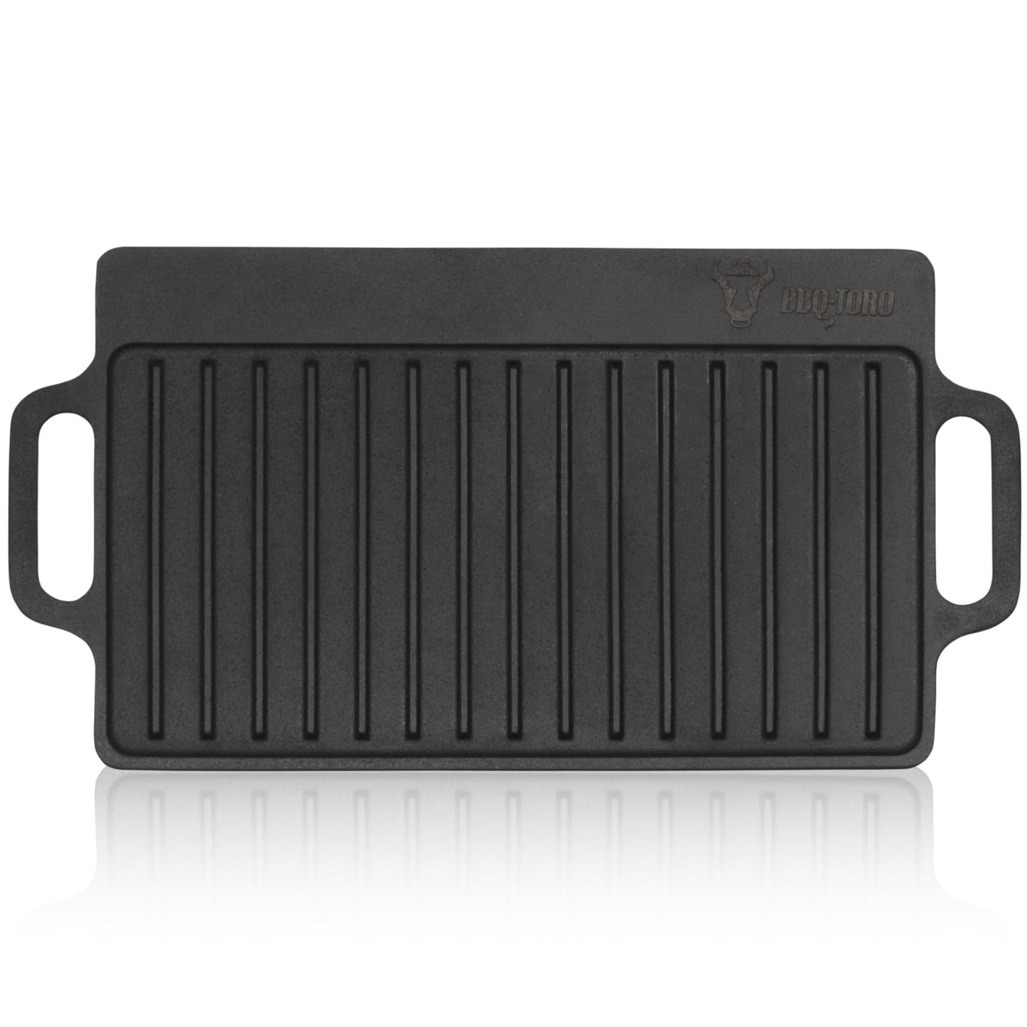 Gusseisen Grillplatte, Pre-seasoned 40 x 20,5 cm