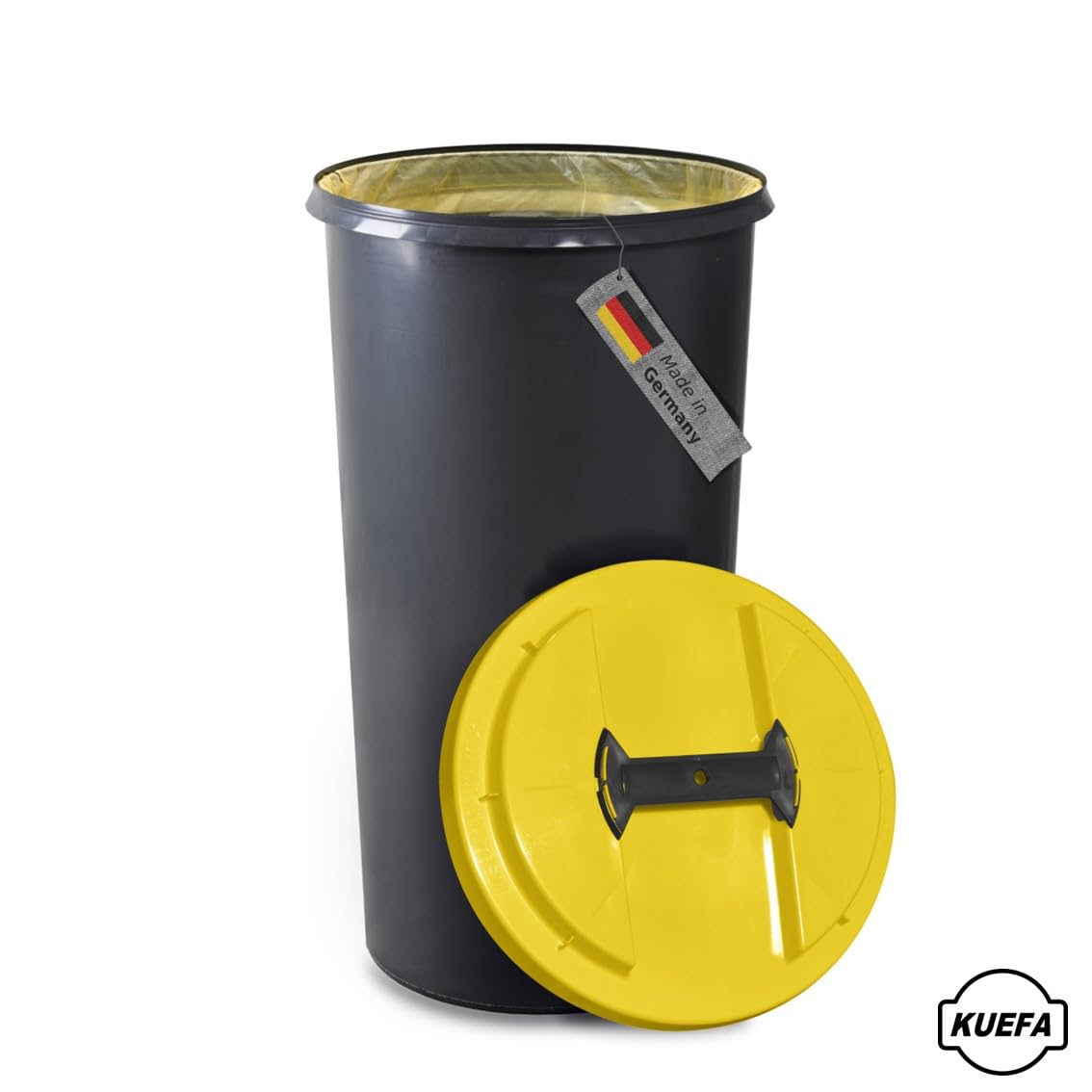 Müllsackständer mit Klemm-Ring, Gelb