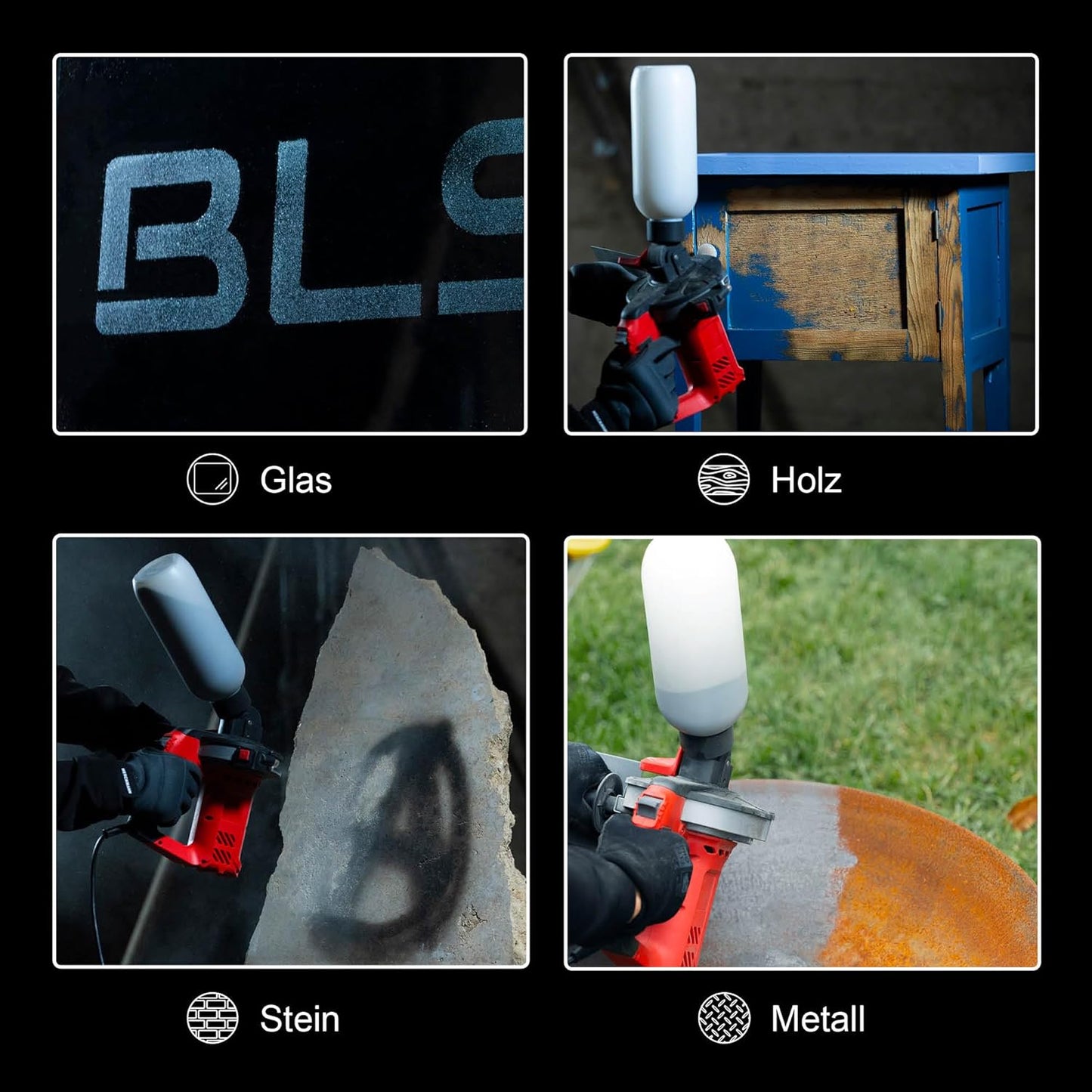 BLSTR V2 Sandstrahler, BLSTR v2 + Medium