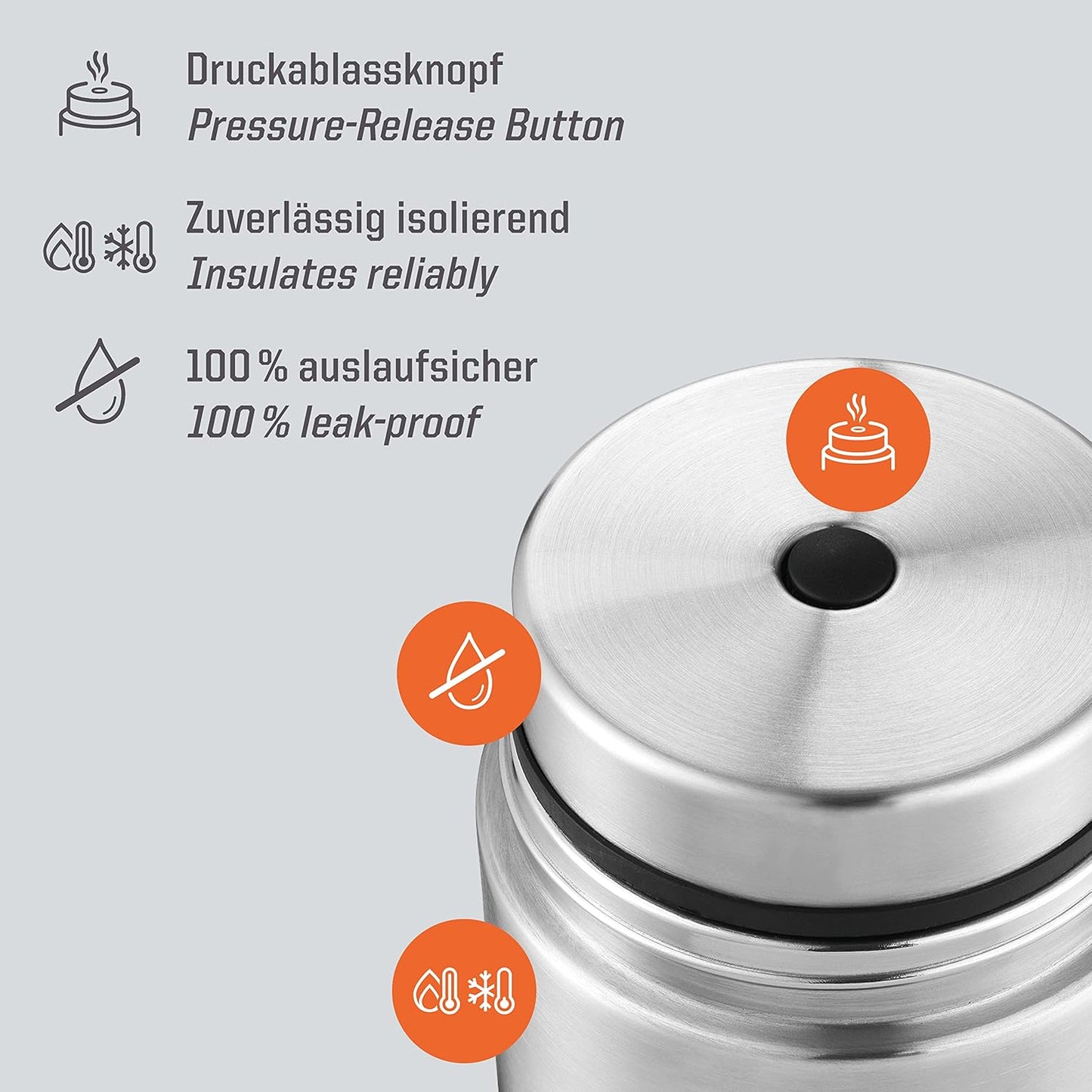 Thermobehälter Sculptor, Edelstahl 500 ml Ohne Manschette
