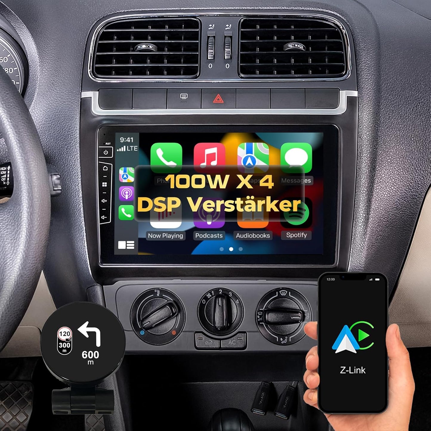D9-69L  Premium Flex Android Autoradio für VW Polo (2009-2014)