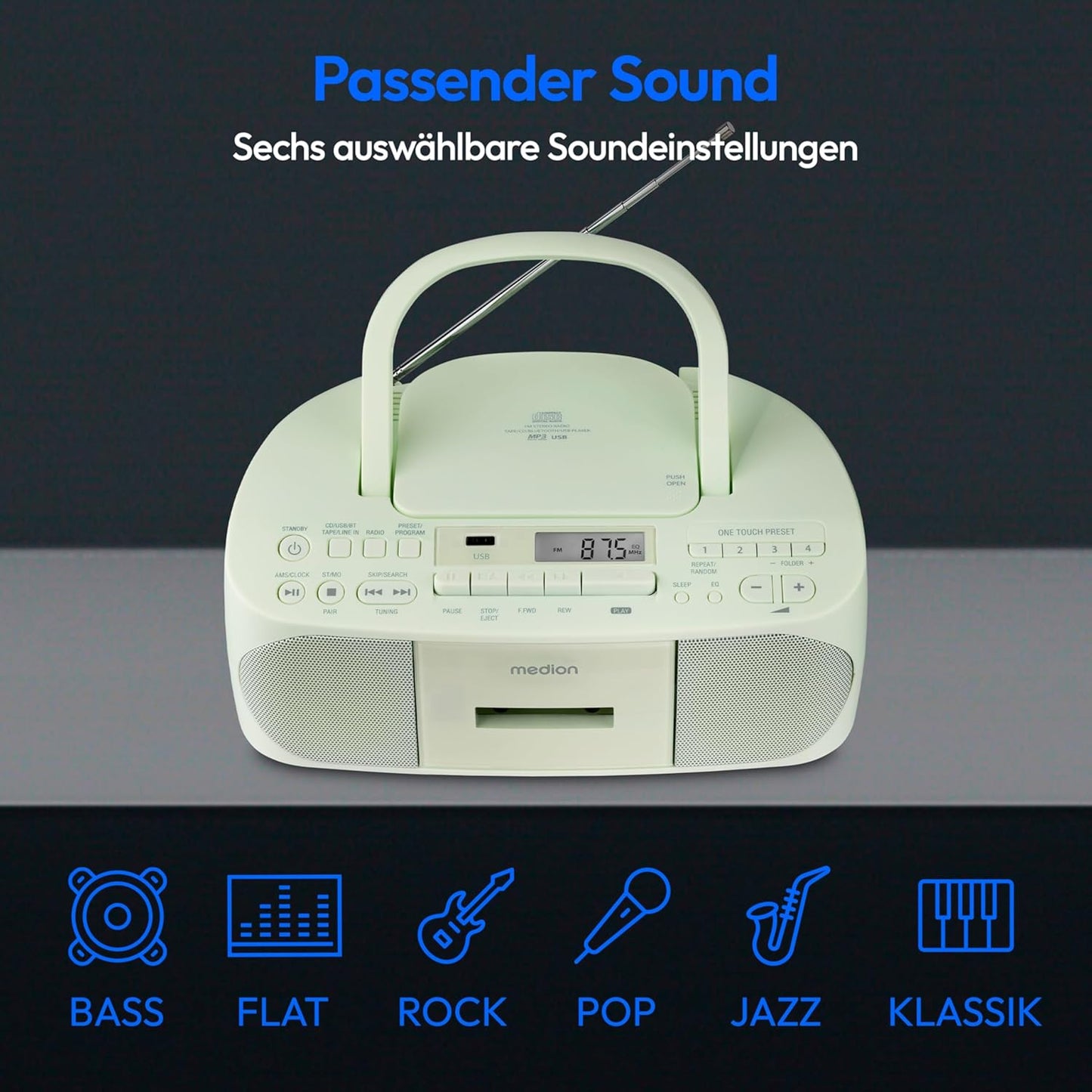 CD-Player, grün