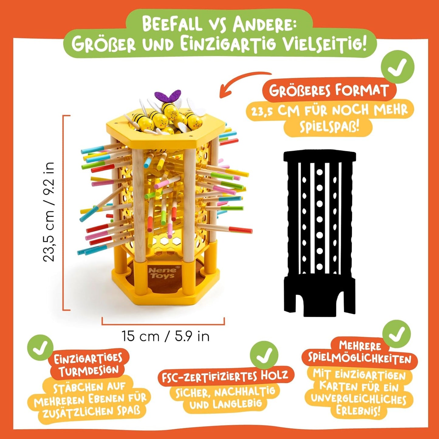 Beefall, 4-in-1 Lernspielzeug, Beefall Gross