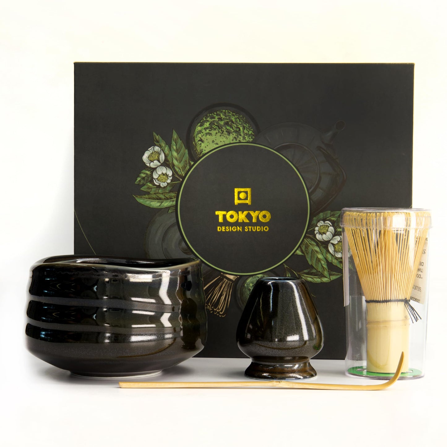 Tokyo Design Studio - Matcha Geschenkset 4-Tlg schwarz, Schwarz