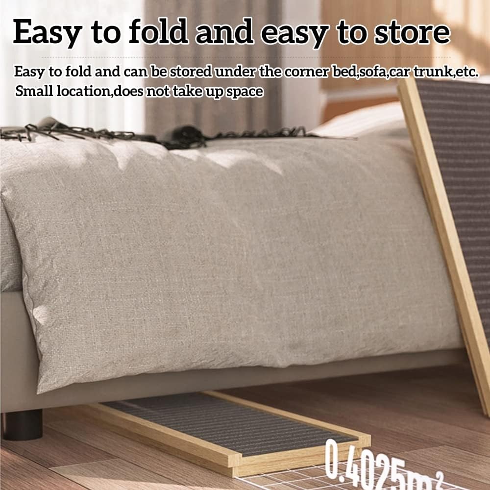 Klappbare Hundrampe – 4-fach verstellbar (30–60 cm), Anti-Rutsch, 100 cm x 40 cm x 30/40/50/60 cm