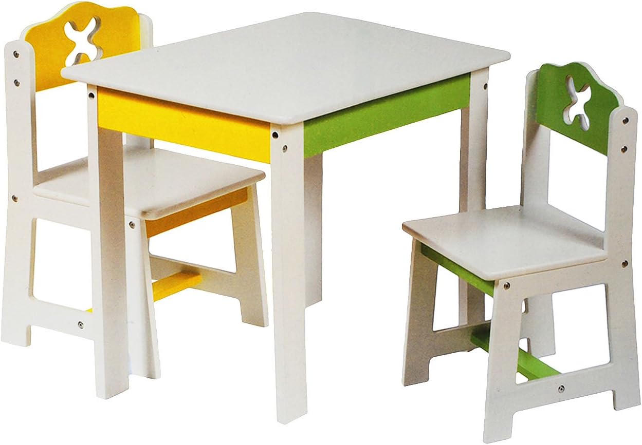 Kinderstuhl aus Holz (1-3 Jahre), 1 Stuhl - GRÜN - ohne NAMEN