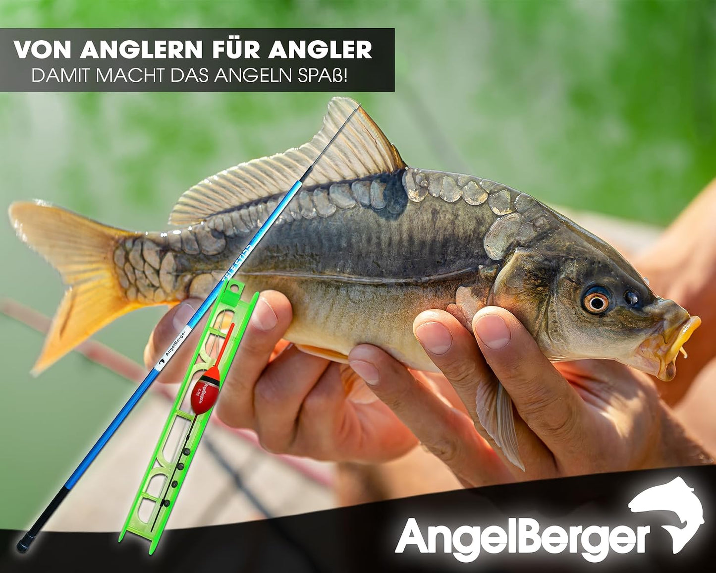 Stipprute Angel-Set für Kinder und Köderfische