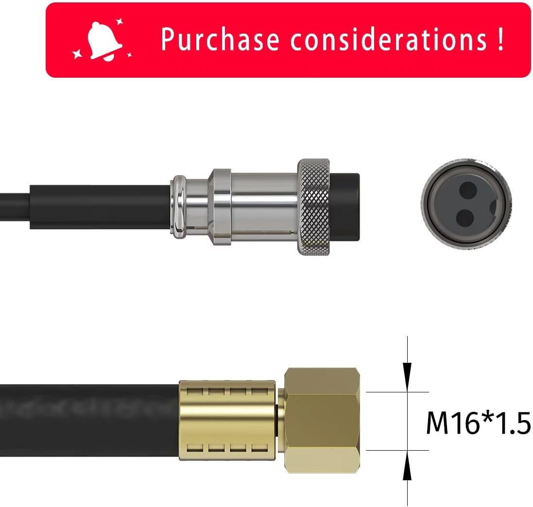 WIG-Schweissbrenner WP17 SR17 (150A, 4m, luftgekühlt), WP17 SR17 (M16*1.5/ 2-poligem)