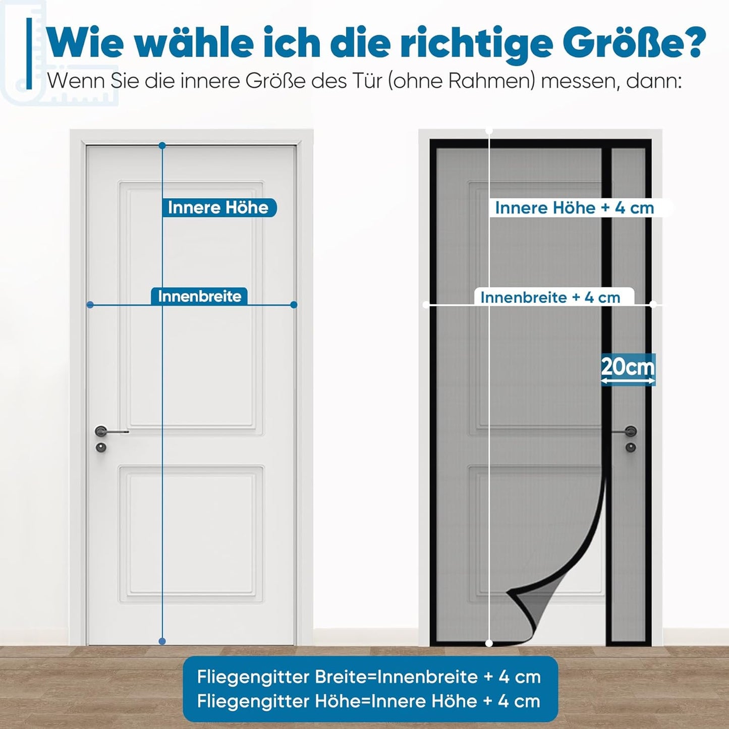 Fliegengitter Türvorhang, 100x215cm