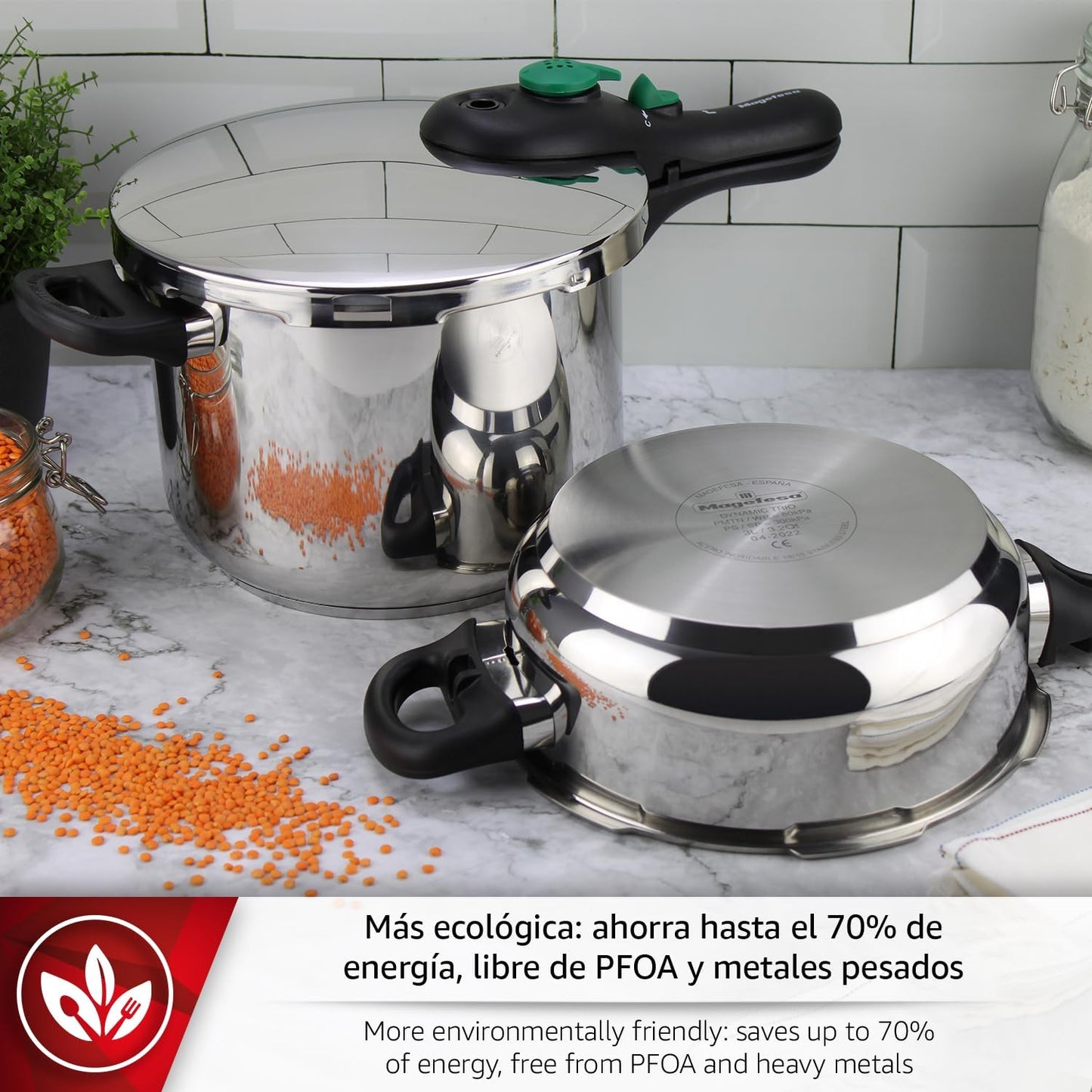 Schnellkochtopf-Set, Set 6L y 3,5L