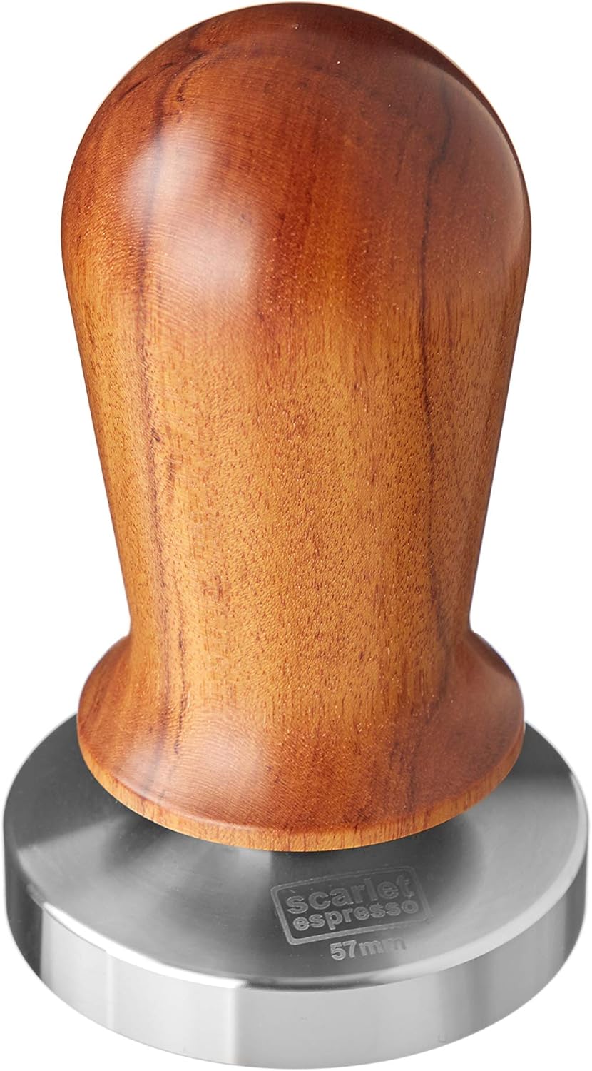 Espresso Tamper Perfetto (kalibriert, 57 mm), 57 mm Sandelholz - Dunkelbraun