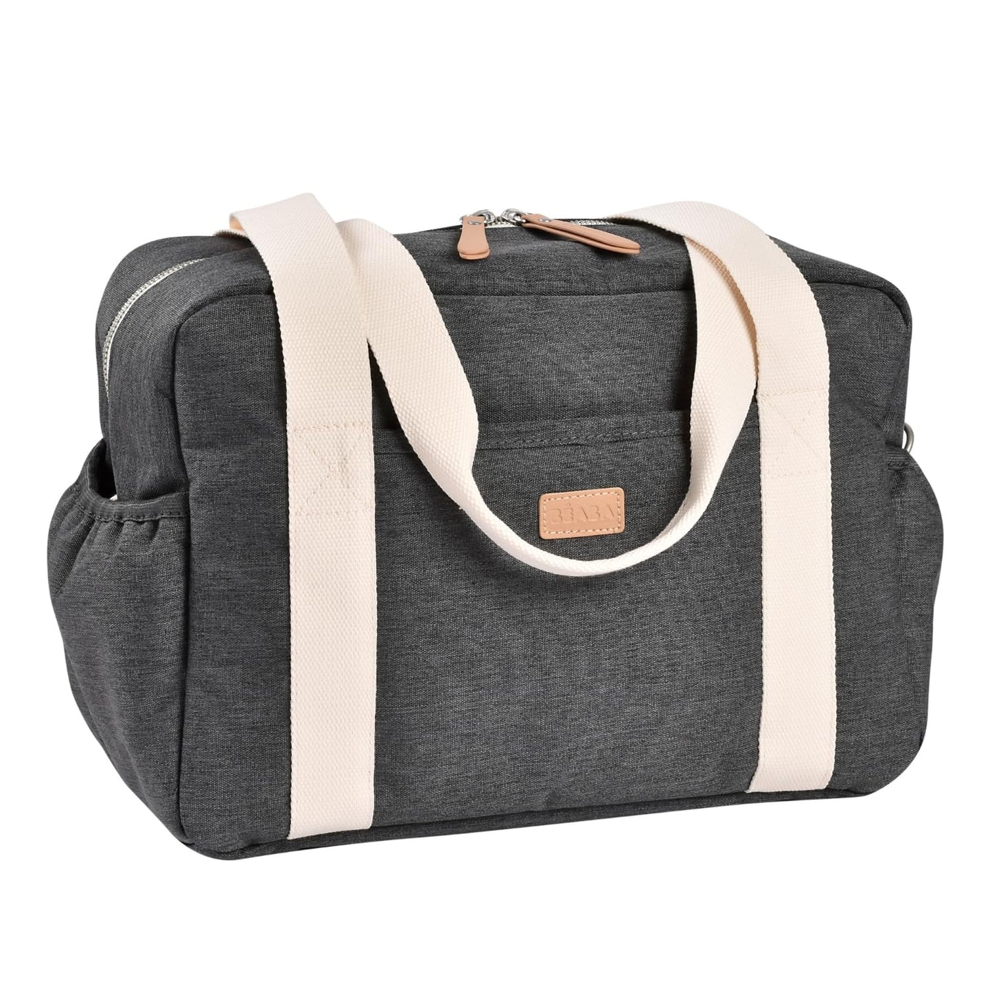 Wickeltasche mit 10 Fächern und Isotherm-Fach, Grau Meliert