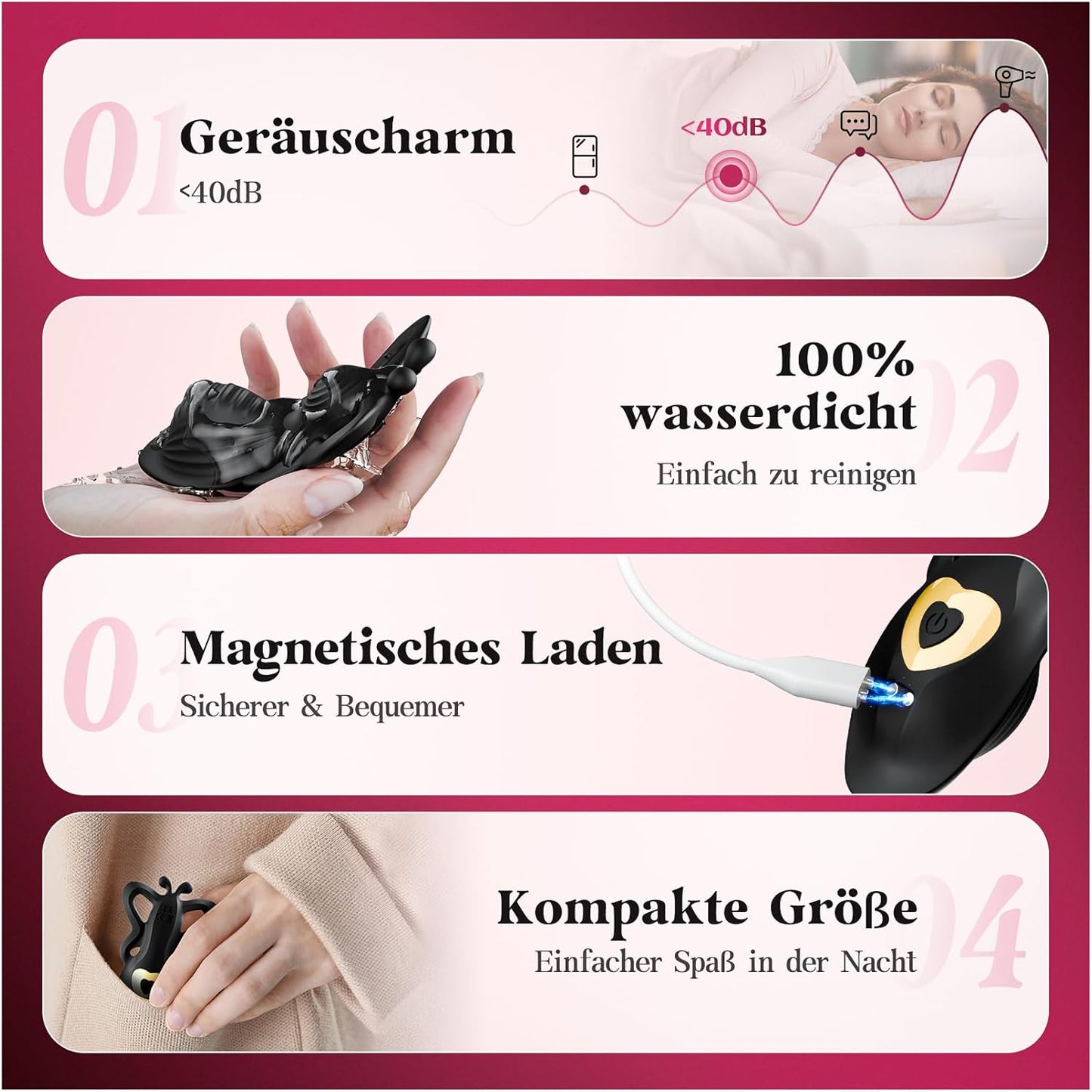 Vibratoren-Set mit App-Steuerung und 9 Modi