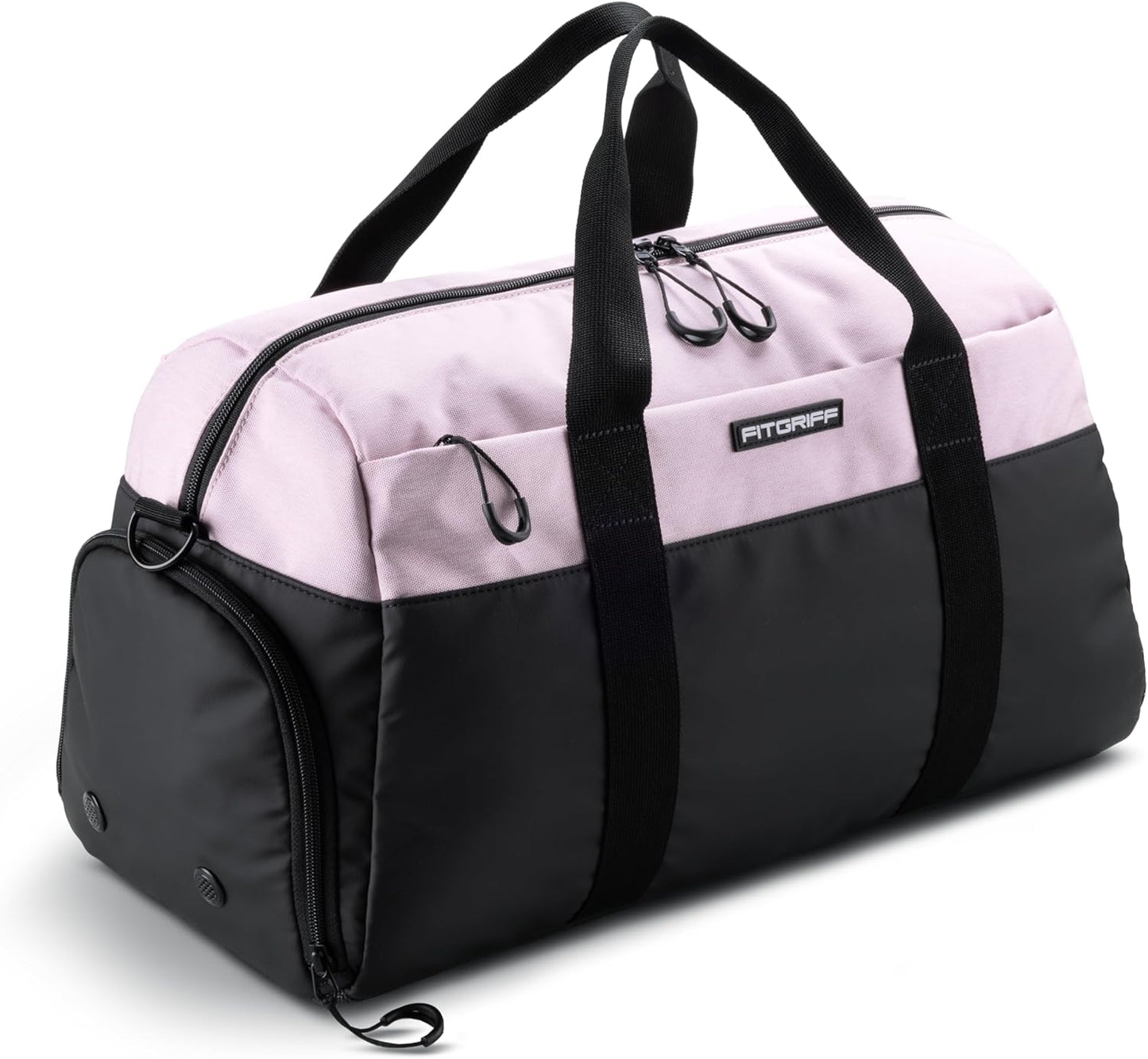 Sport- und Reisetasche mit Schuh- und Nassfach (Klein), Black / Pink 47 x 25 x 27 cm (Small)