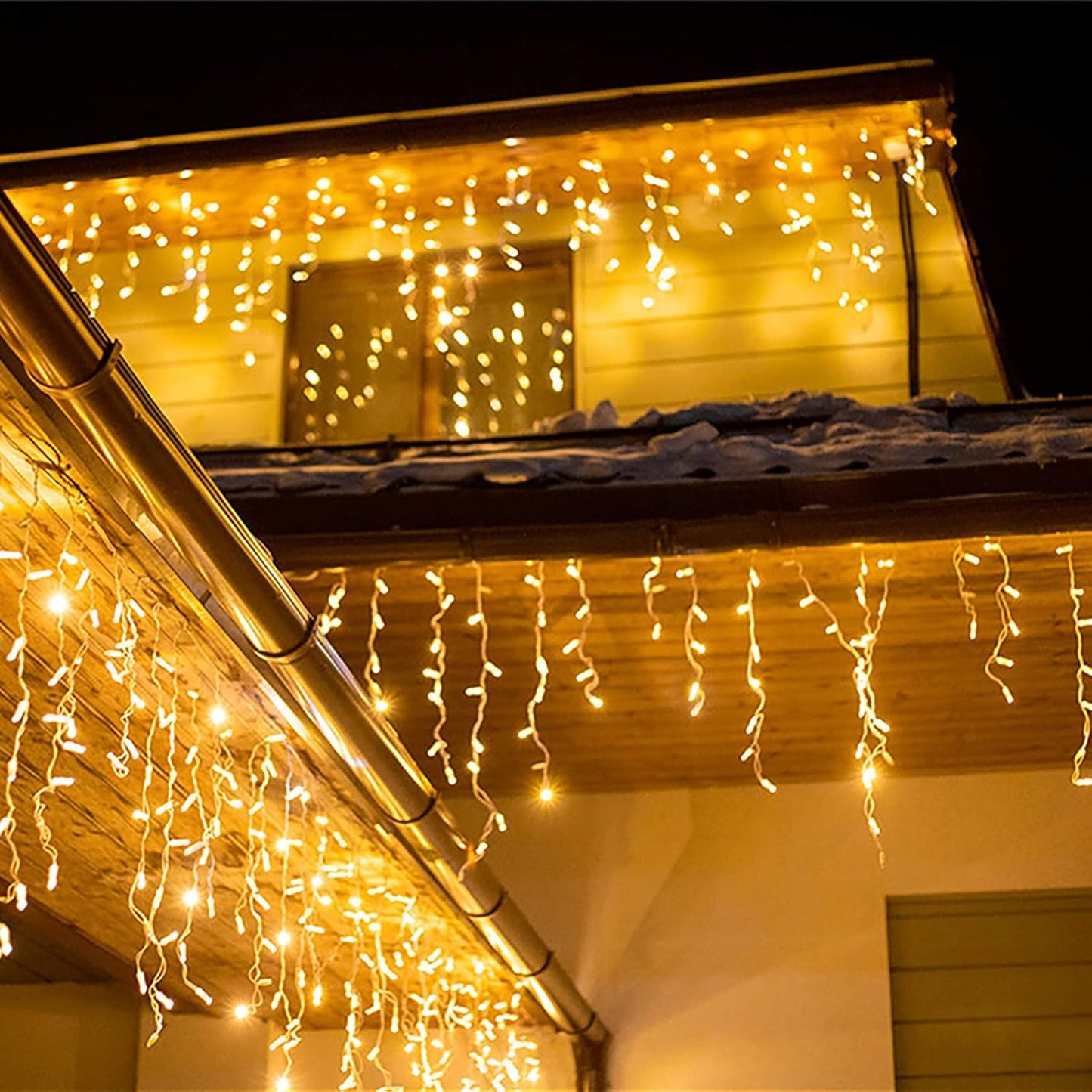 Eisregen Lichterkette, Warmweiss 15M 660LED