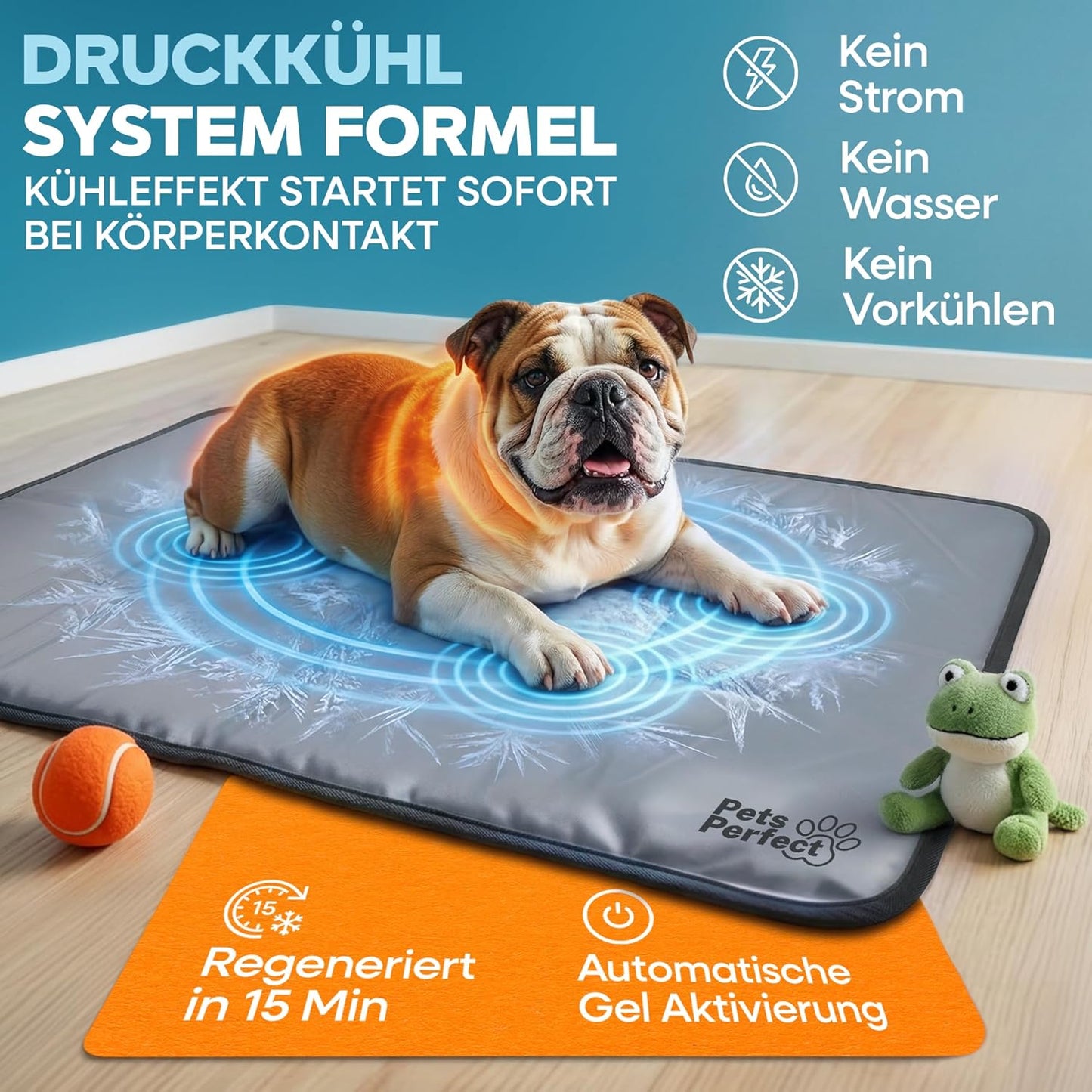 Selbstkühlende Hunde-Kühlmatte, XS 30x40cm