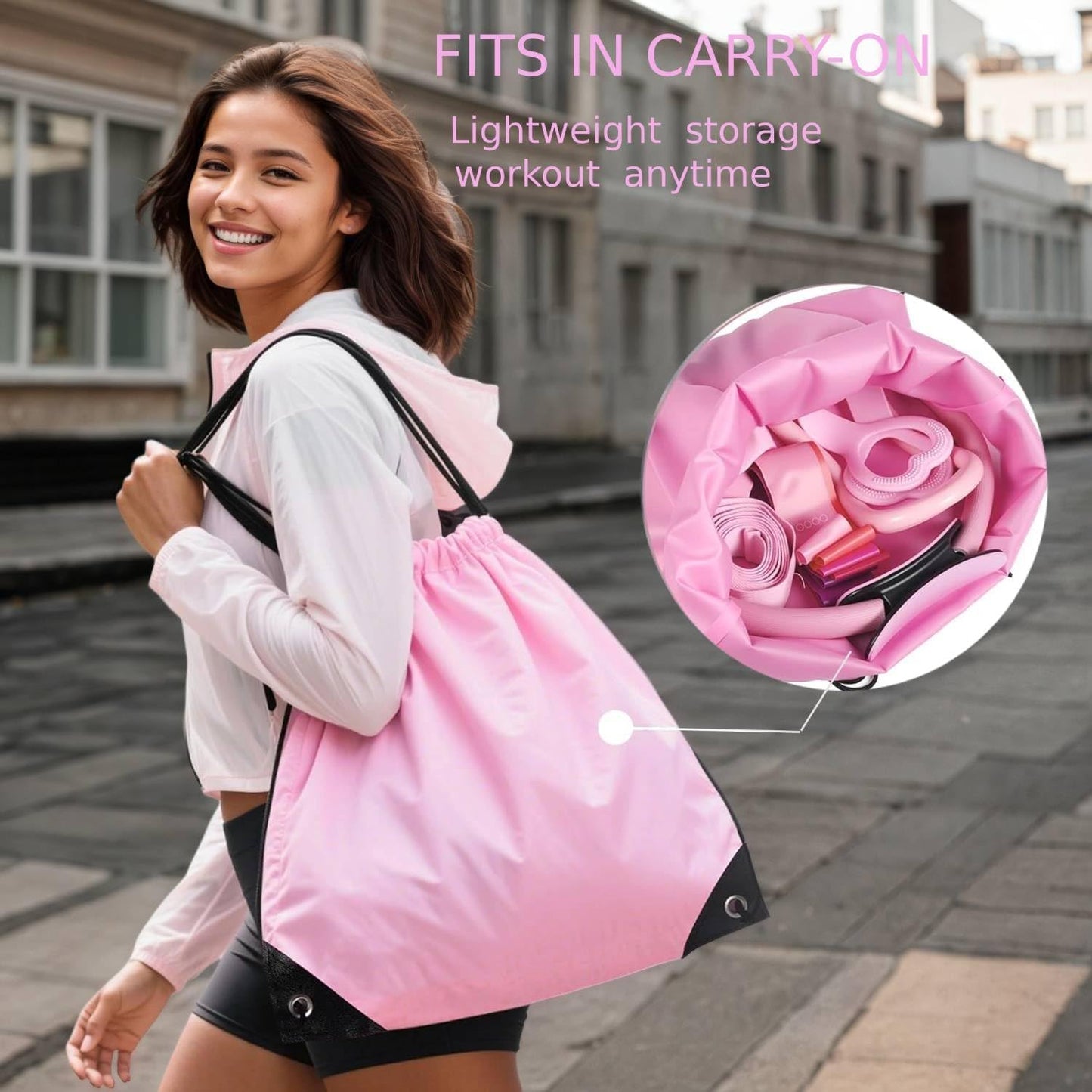 13-teiliges Pilates-Set, Rosa