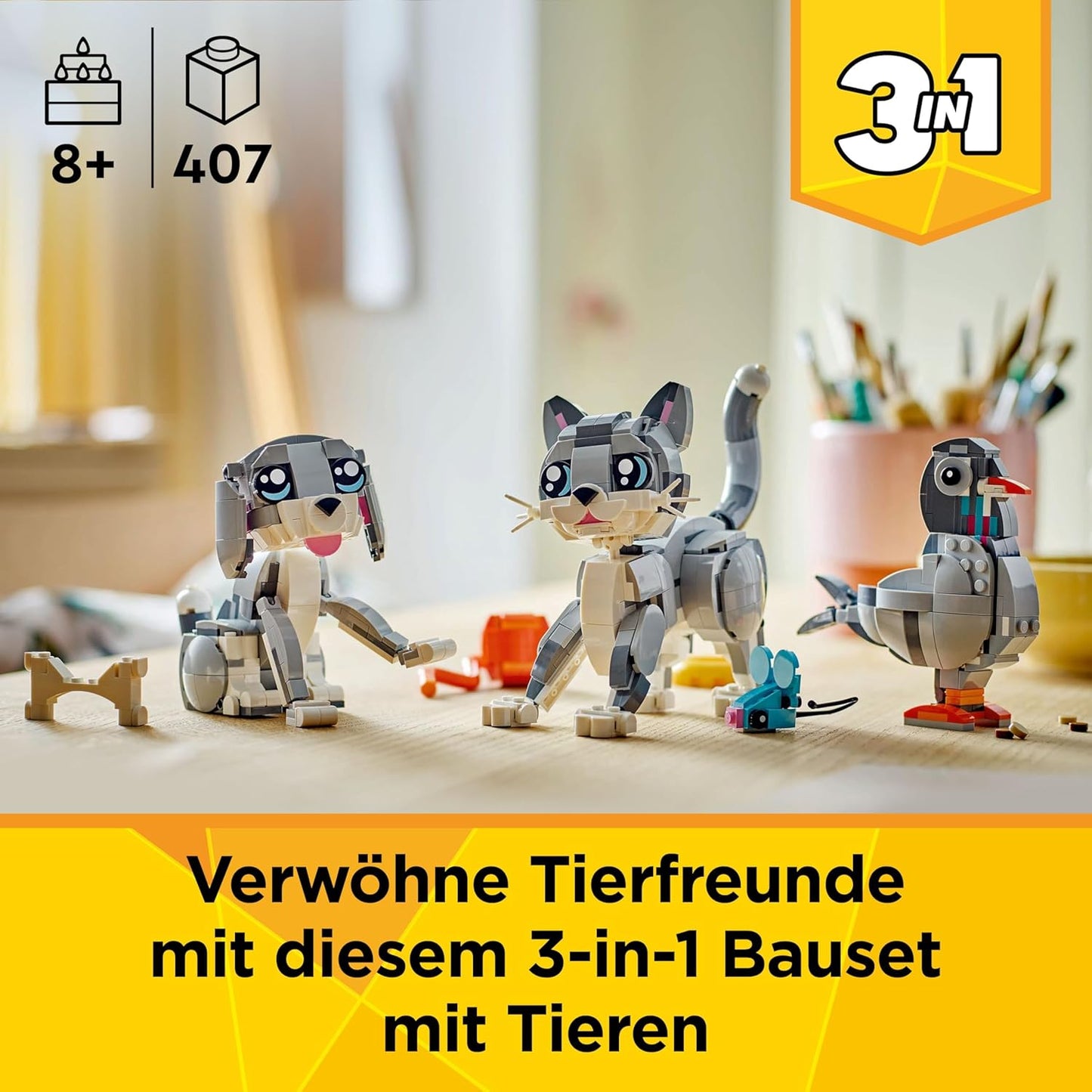 Creator 3in1 Graue Katze