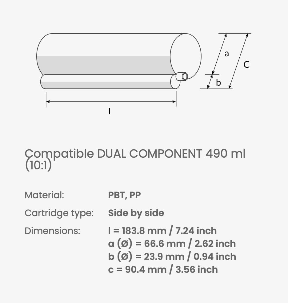 Kartuschenpresse Pro 4500 N 26:1, 4500N(26:1) 2 Komponenten 10:1 490 ml