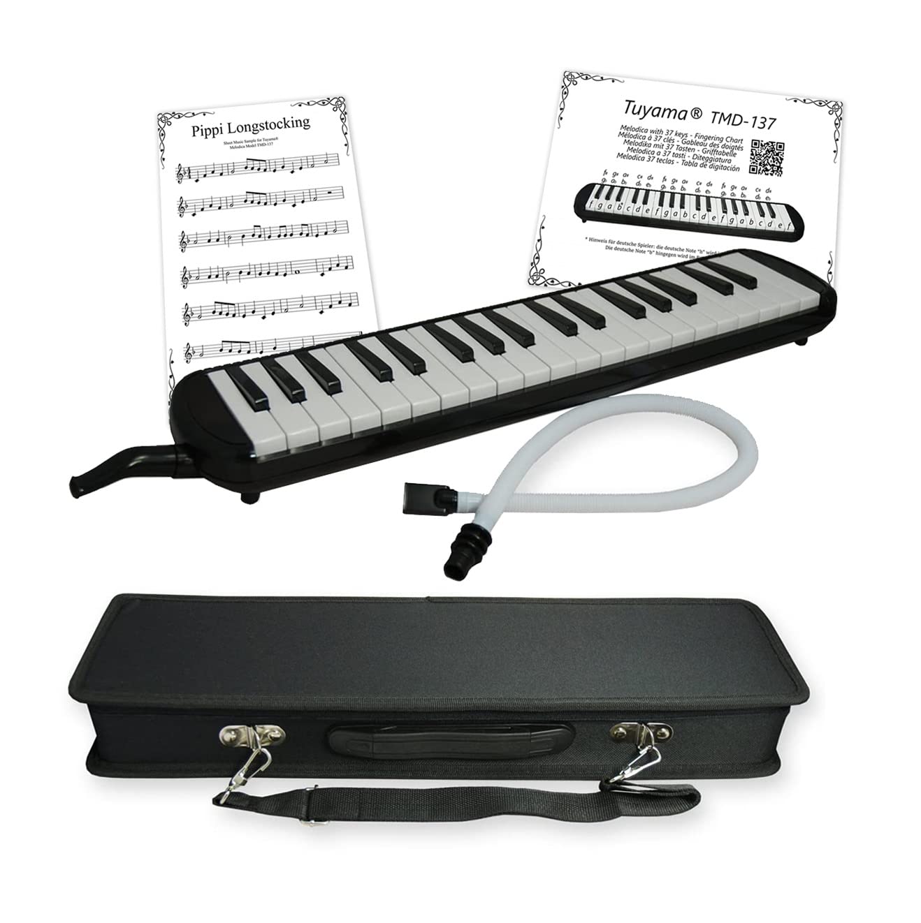Melodica TMD-137 Set mit 37 Tasten und Zubehör, 37 Tasten