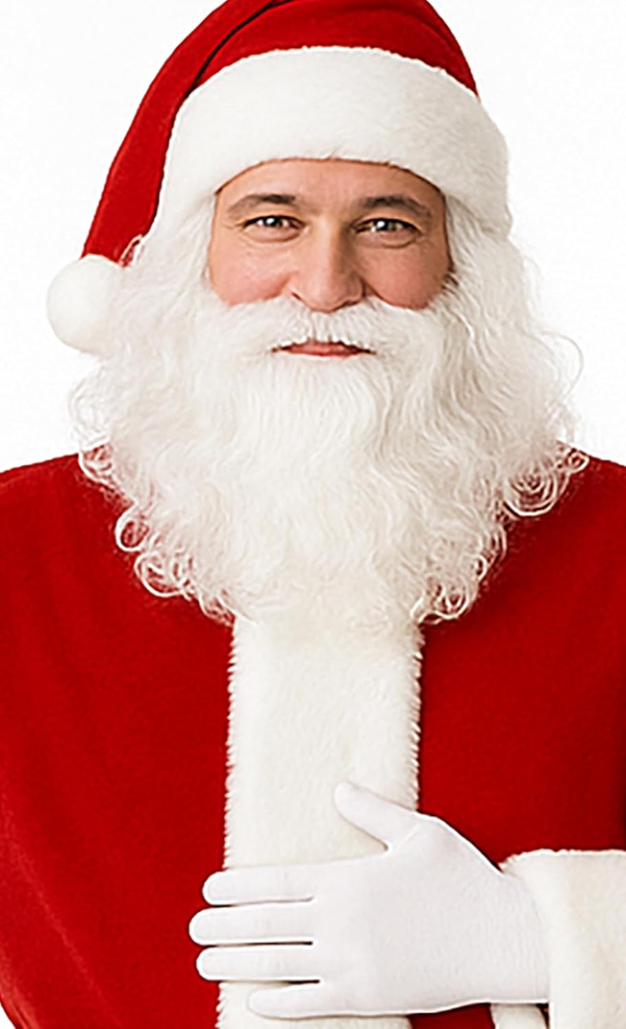 7-teiliges Weihnachtsmann-Kostüm-Set, M