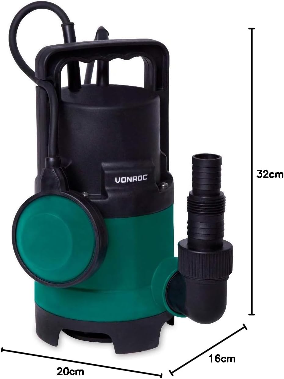 Tauchpumpe für Schmutz- und Klarwasser, 400W - 8000l/h