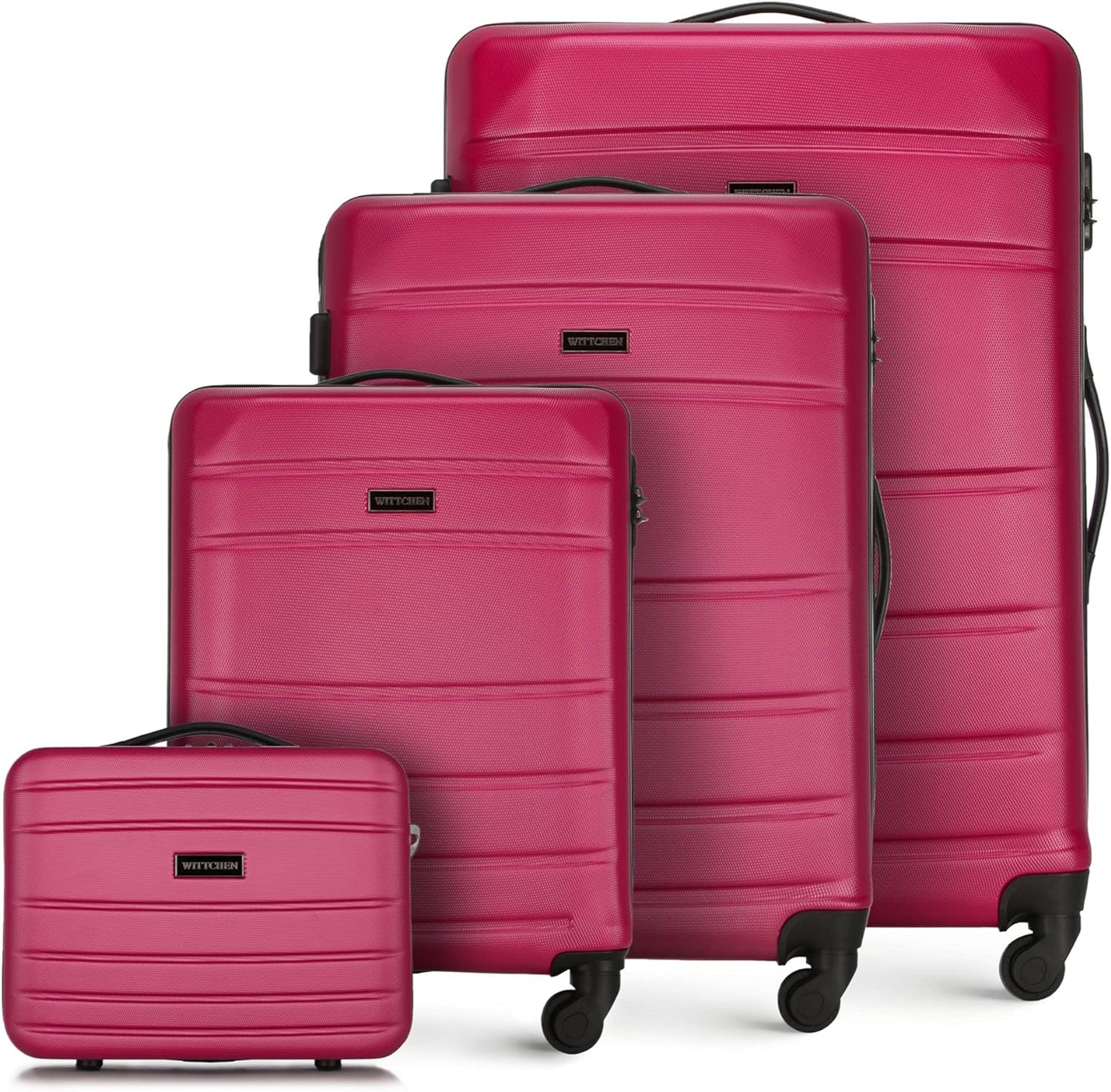 4-teiliges Kofferset, Rosa, Koffer-Set 4tlg.