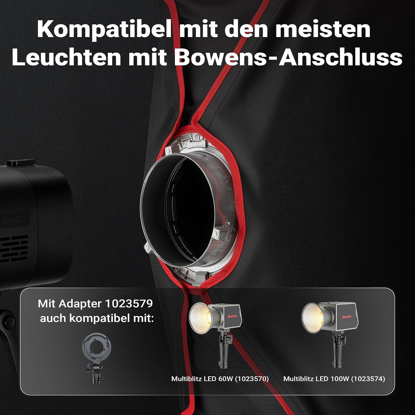 Softbox SF-60x90 mit Grid und Diffusoren