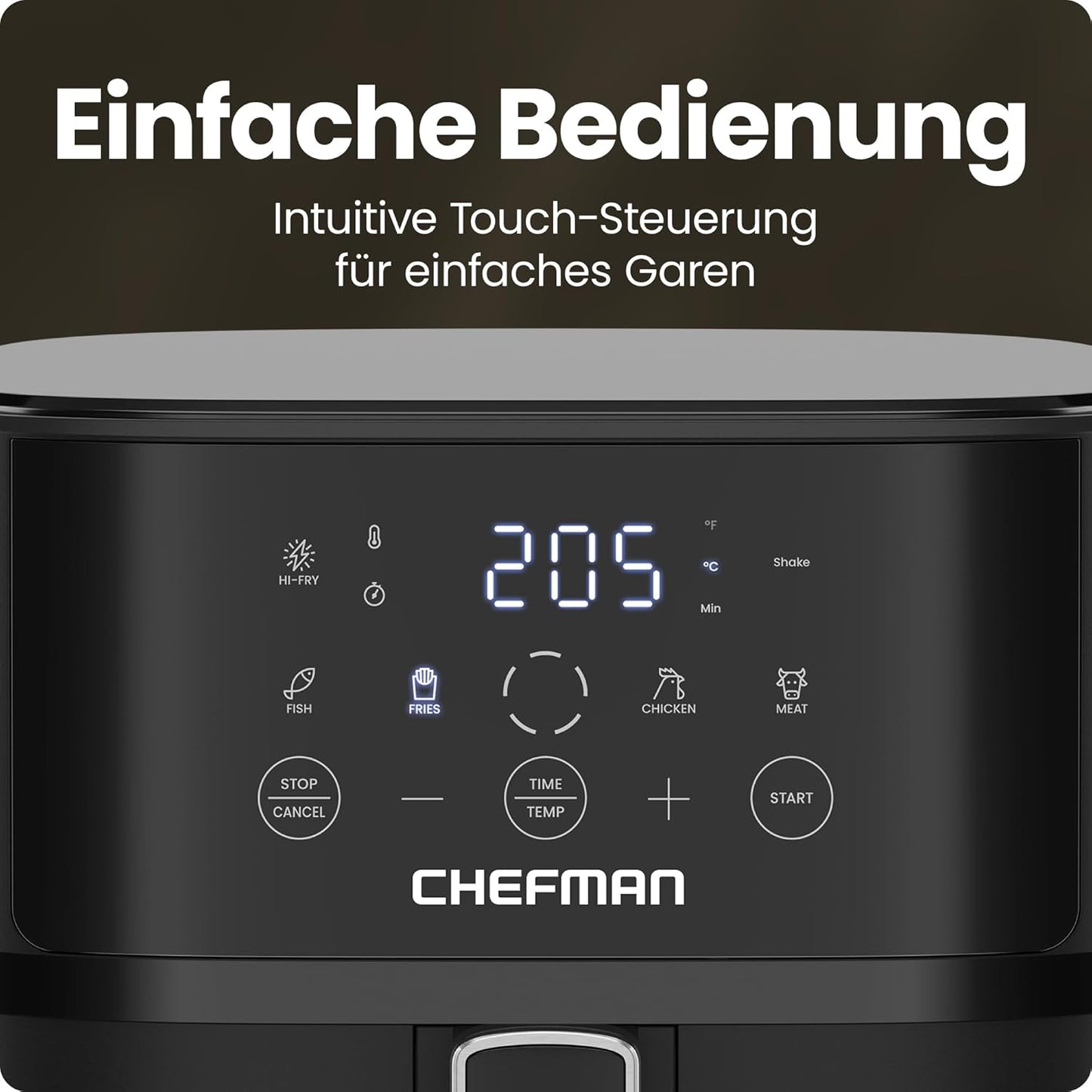 Heissluftfritteuse mit Hi-Fry Technologie, 5,7L