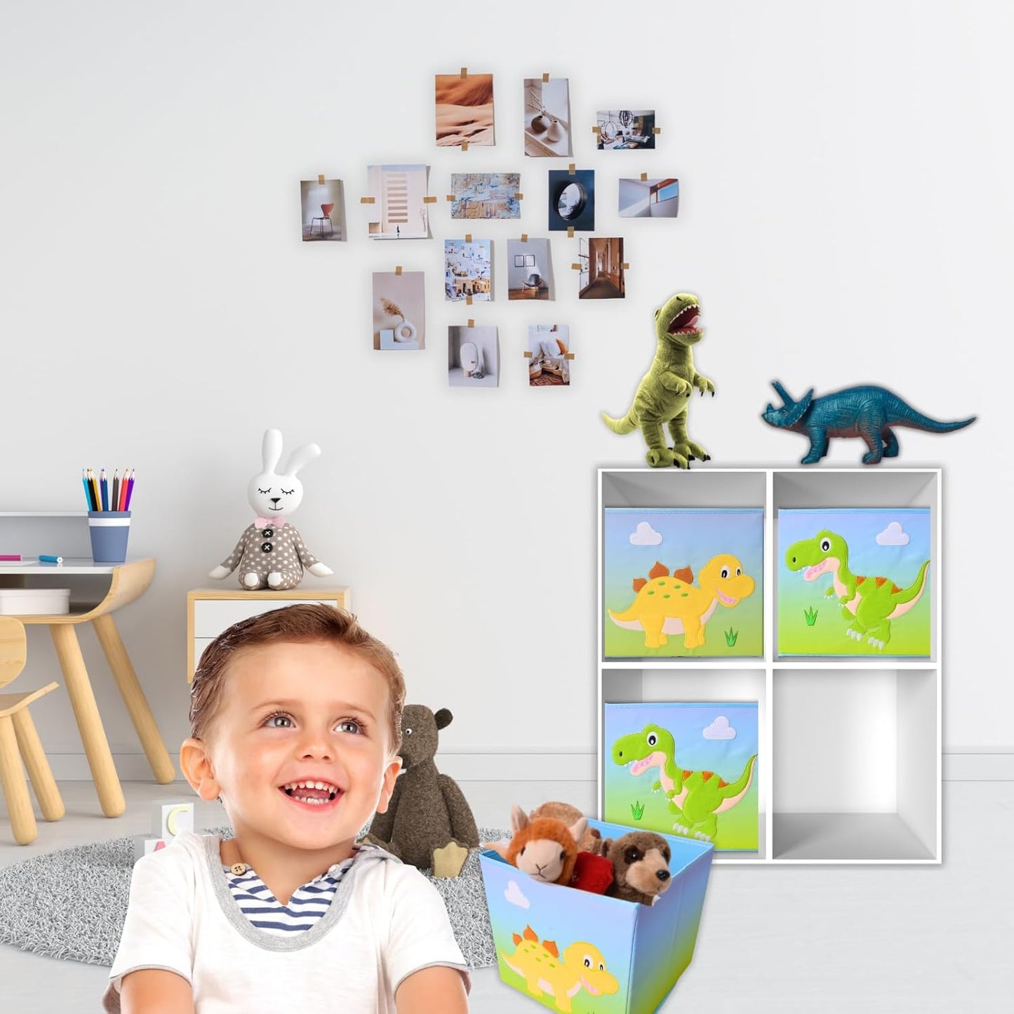 Dinosaurier Aufbewahrungsboxen-Set (4 Stück)