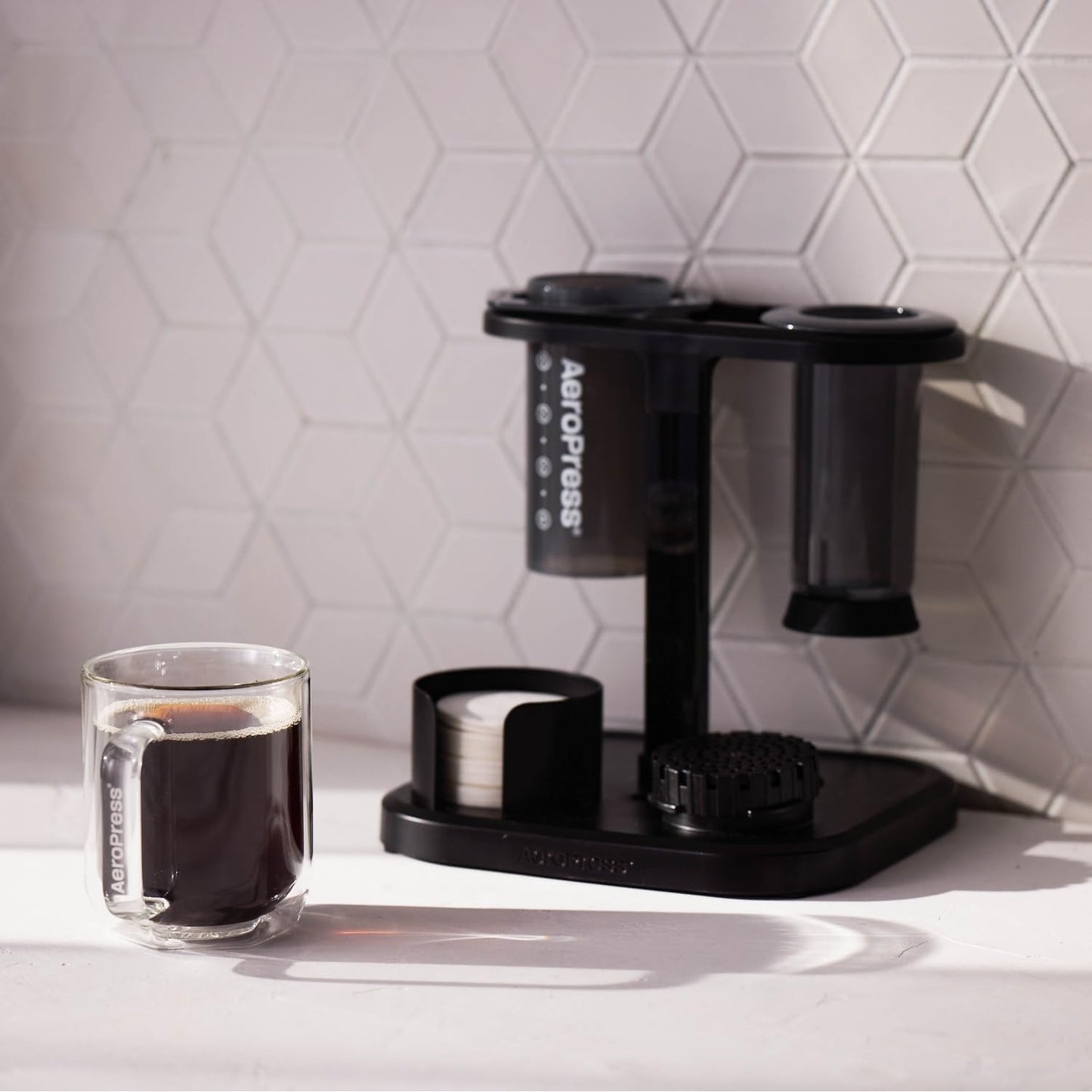 Organizer-Ständer für AeroPress Kaffeebereiter, Gummi